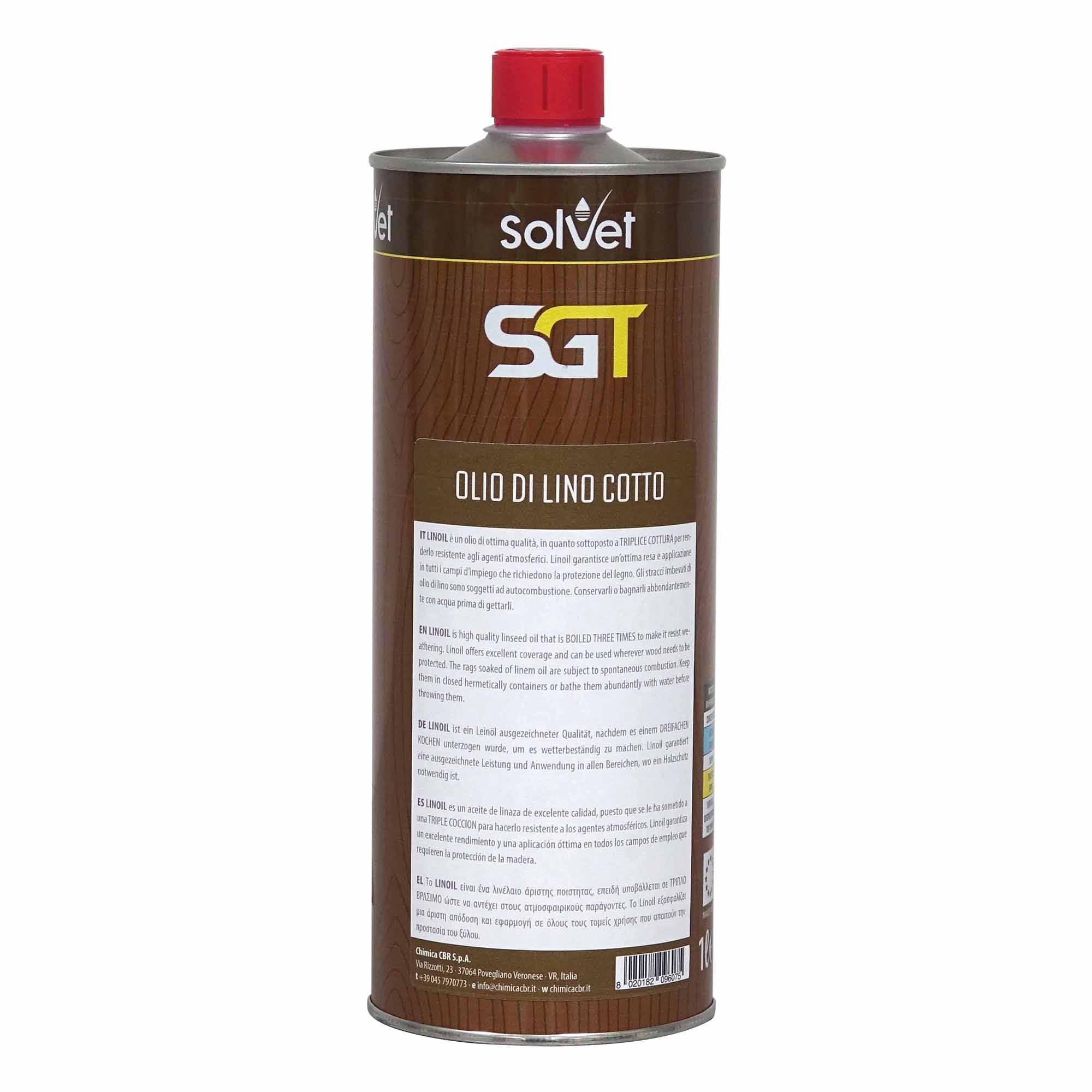 olio di lino cotto per impermeabilizzare