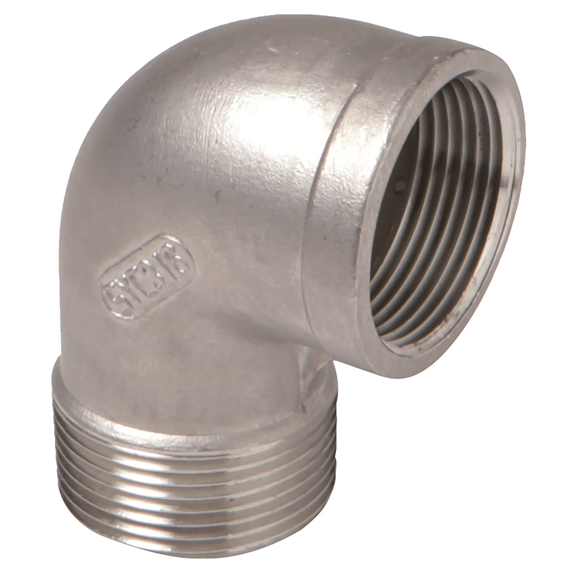 RACCORDO ATUSA 90 GOMITO MF 3/4 ACCIAIO INOX AISI 316