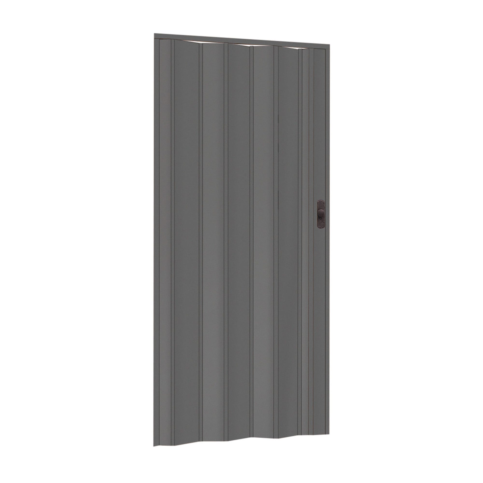 Porta A Soffietto RIGI In PVC - 82x210 Cm, Colore Mogano Con Serratura Magnetica - Foto 3