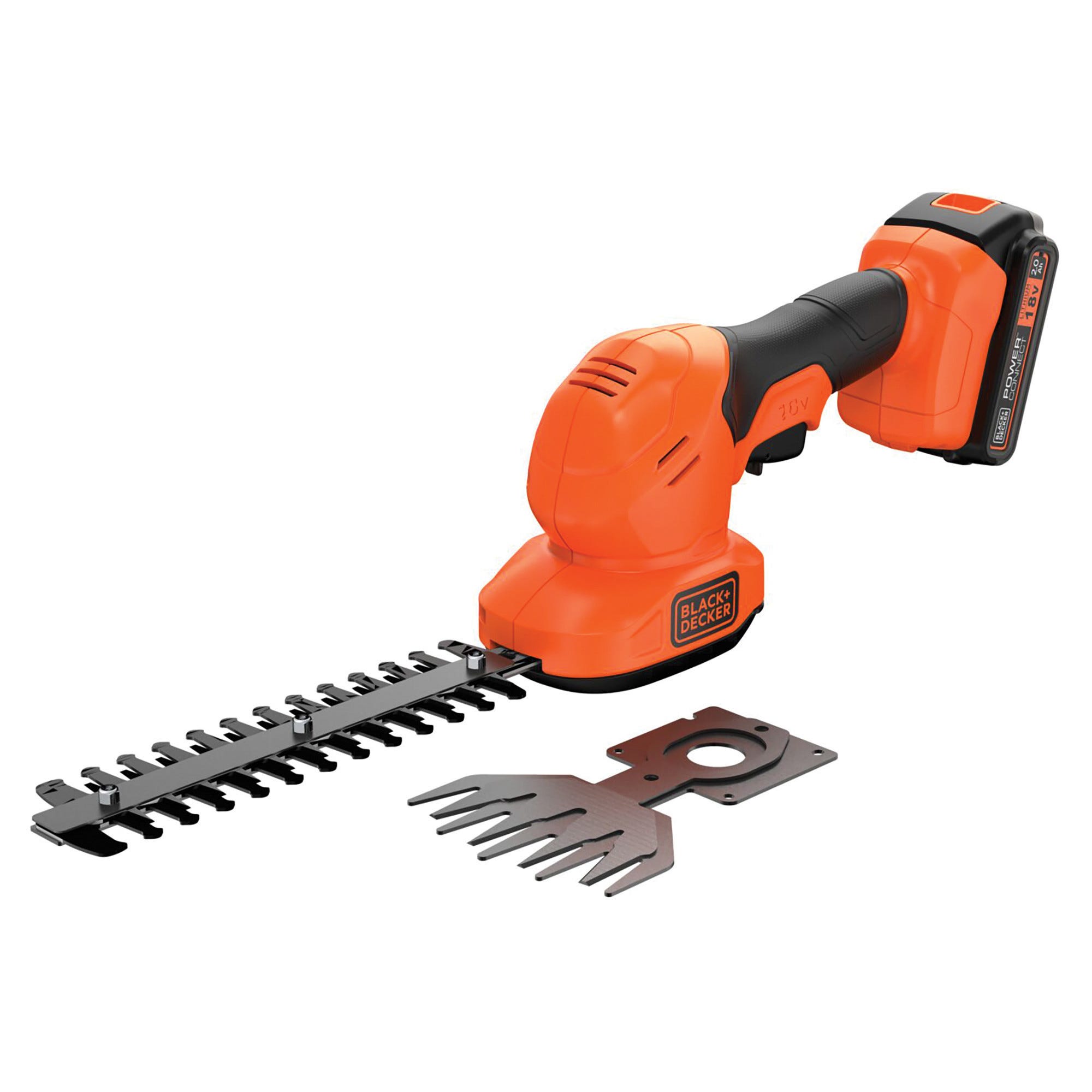 Cesoie Per Erba A Batteria 2 In 1, Con 2 Batterie Al Litio 21V, Lame Reversibili Per Tagliare Erba, Siepi E Arbusti - Ideale Per Giardino E Potatura