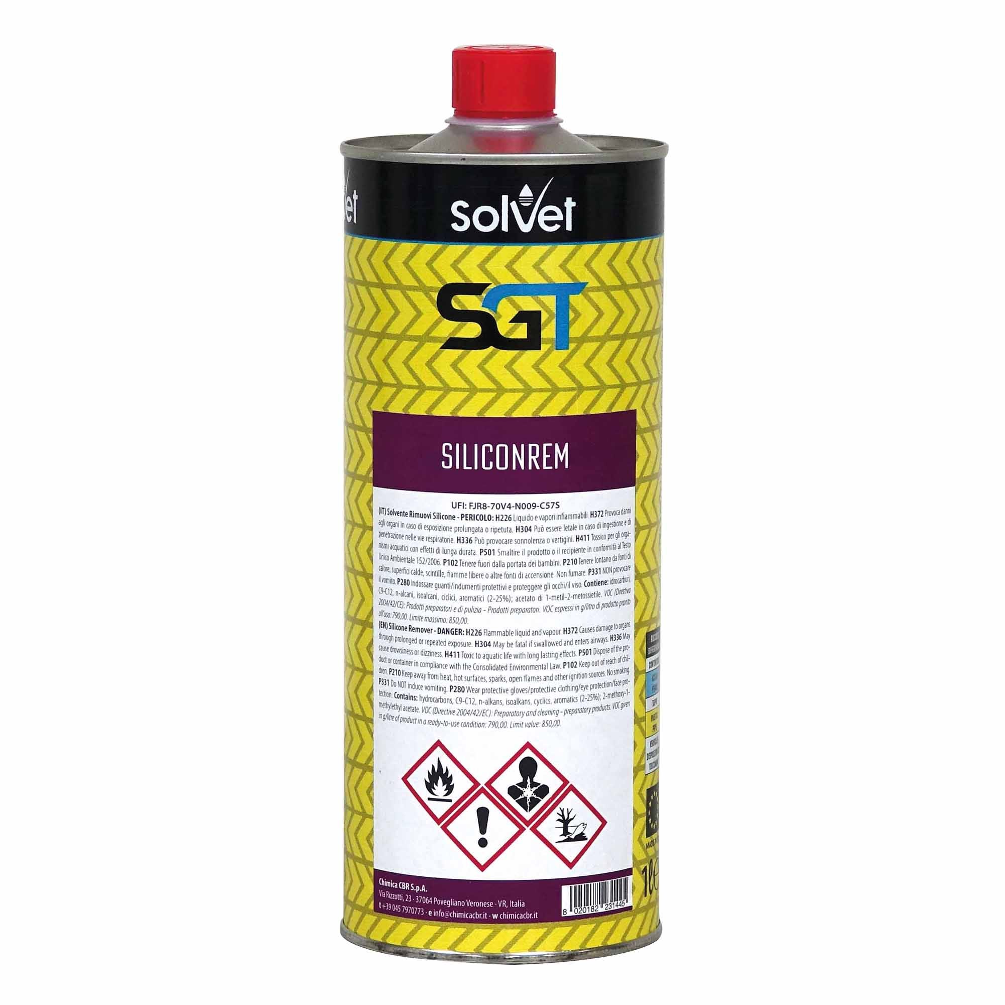 RIMUOVI SILICONE SILICONREM 1 l CBR PROFESSIONALE RIMUOVE OGNI TRACCIA ...