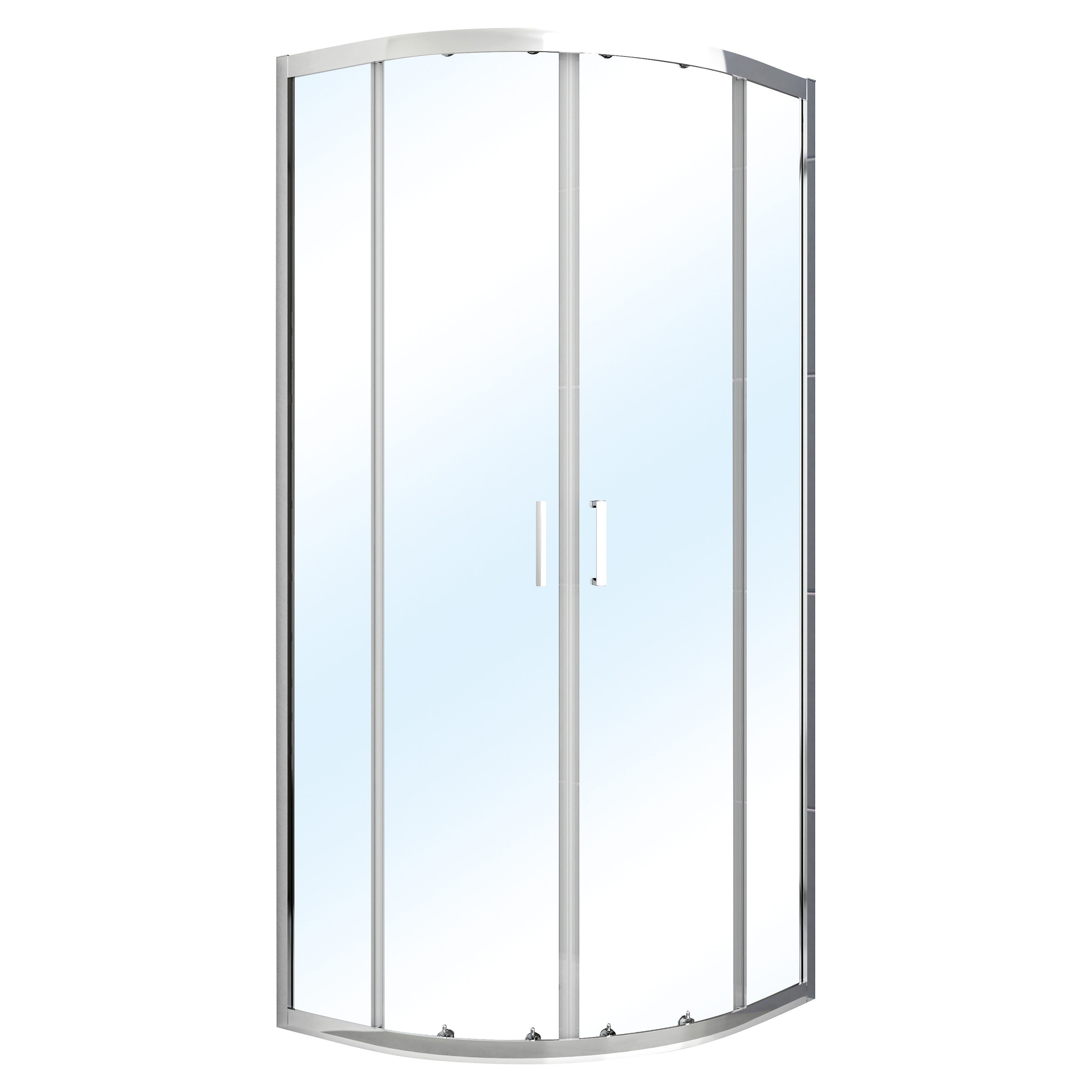 Box Doccia Angolare Grenada In Vetro Trasparente 4 Mm Con Ante Scorrevoli E Chiusura Magnetica - Design Moderno, Profili Bianchi, Facile Installazione