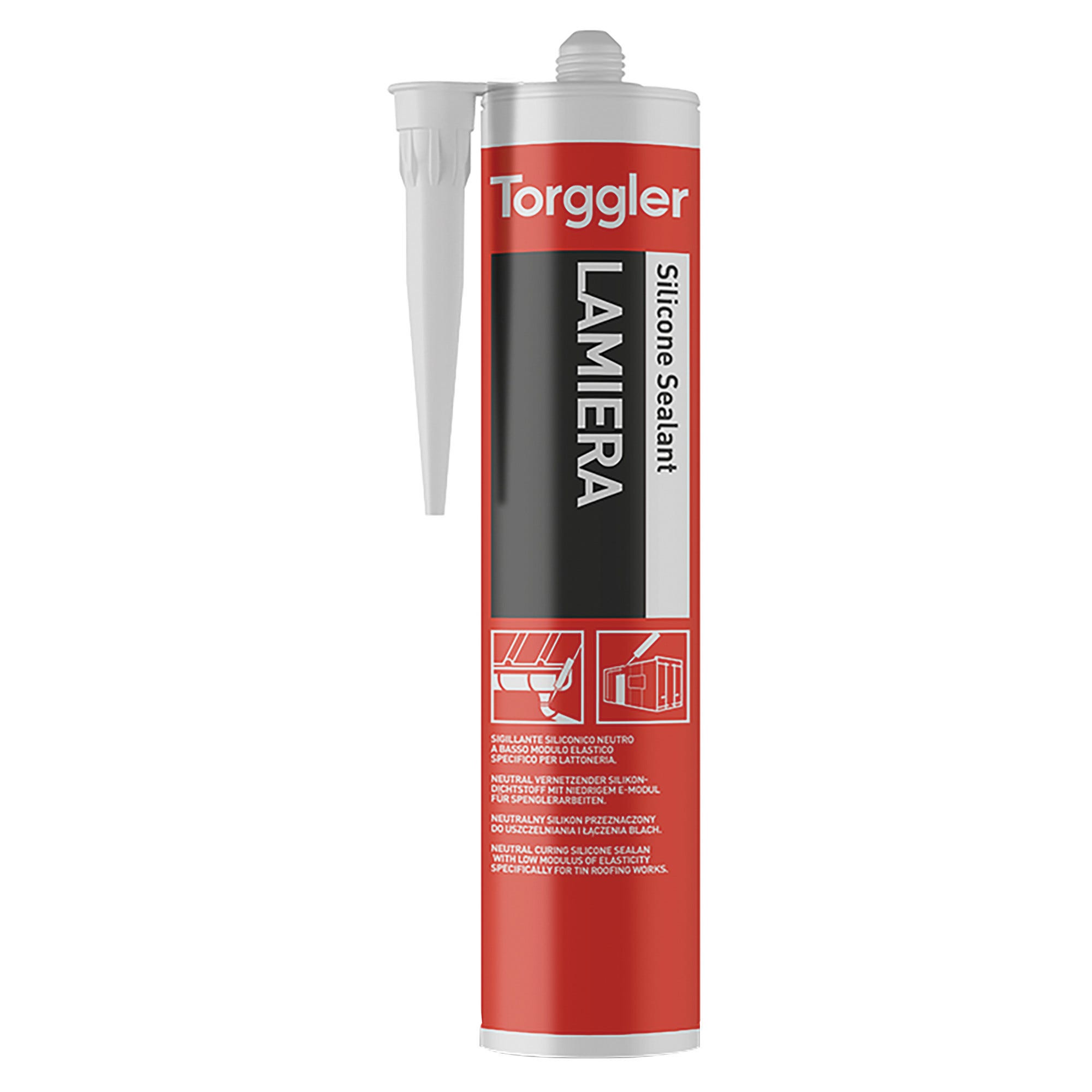 Silicone Per Lamiera Torggler 310 Ml - Colore Grigio Antracite Per Calzolature E Riparazioni