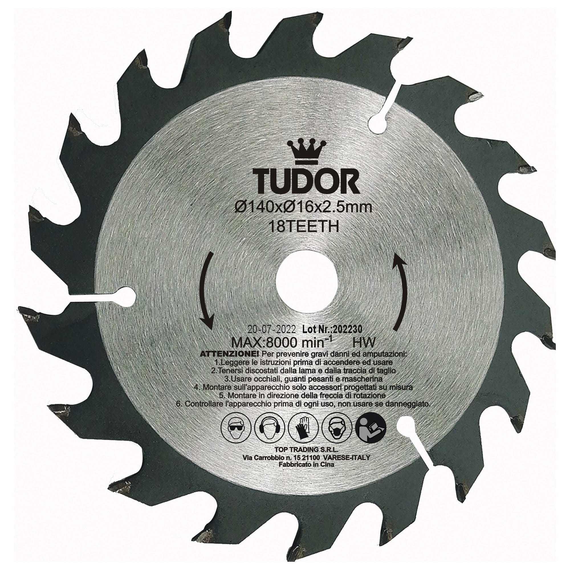 Lama Circolare GEKO 300x30 Mm 60 Denti In Metallo Duro (HM) Per Legno, Per Sega Da Banco E Troncatrice