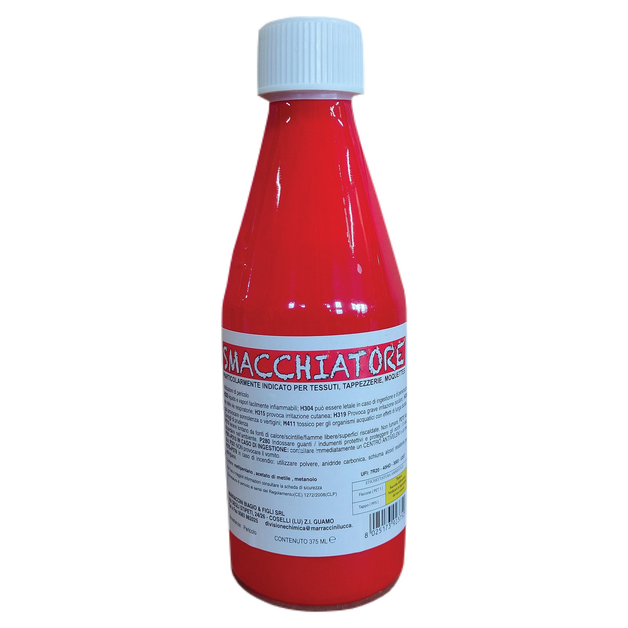 SMACCHIATORE 375 ml PARTICOLARMENTE INDICATO PER TESSUTI E TAPPEZZERIE