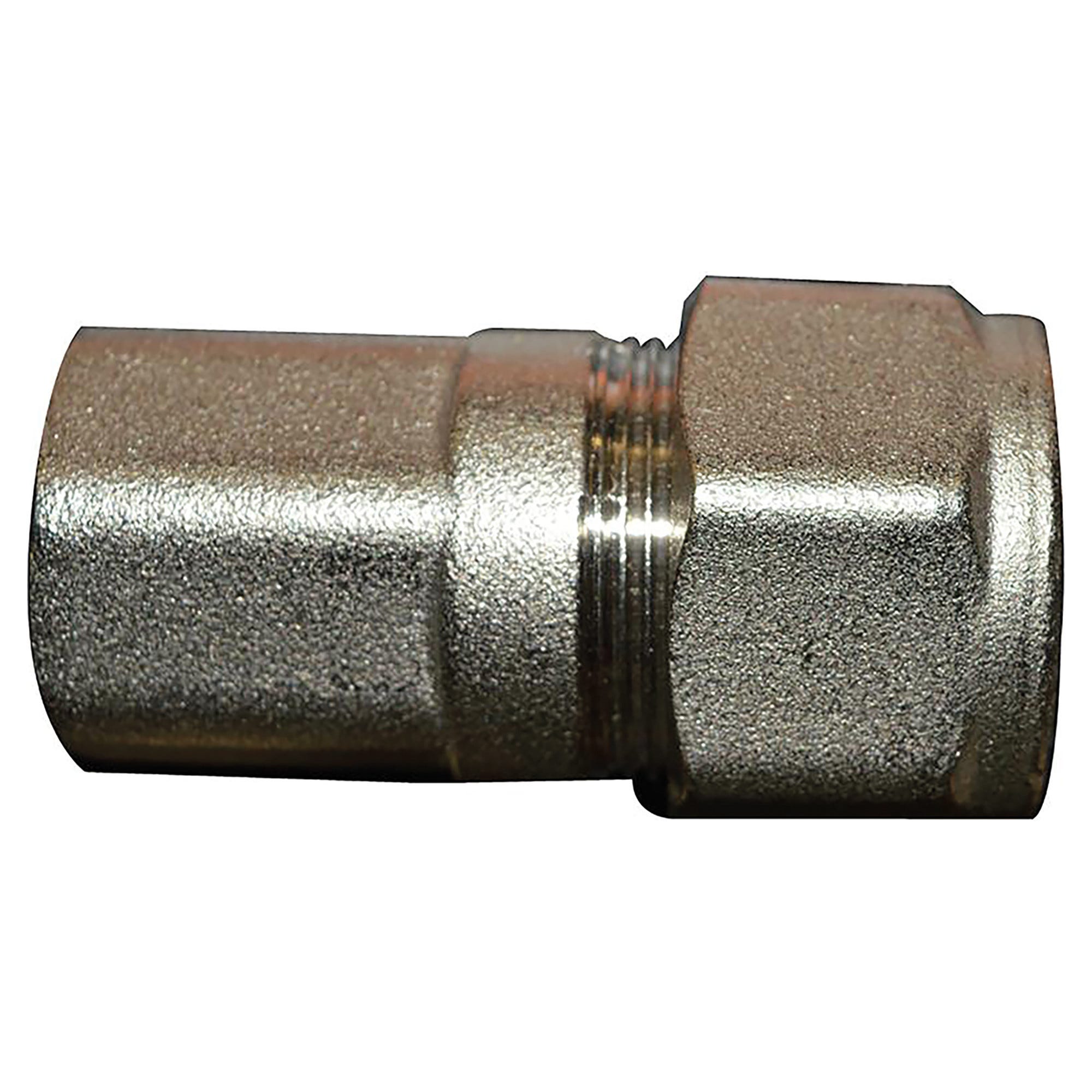 Bradas Giunto Per Tubo Da 1/2 Con Arresto Automatico - Raccordo Universale In Plastica PP, Sistema Frizione, Adatto Per Irrigazione Giardino E Balcone, Colore Arancione/Grigio