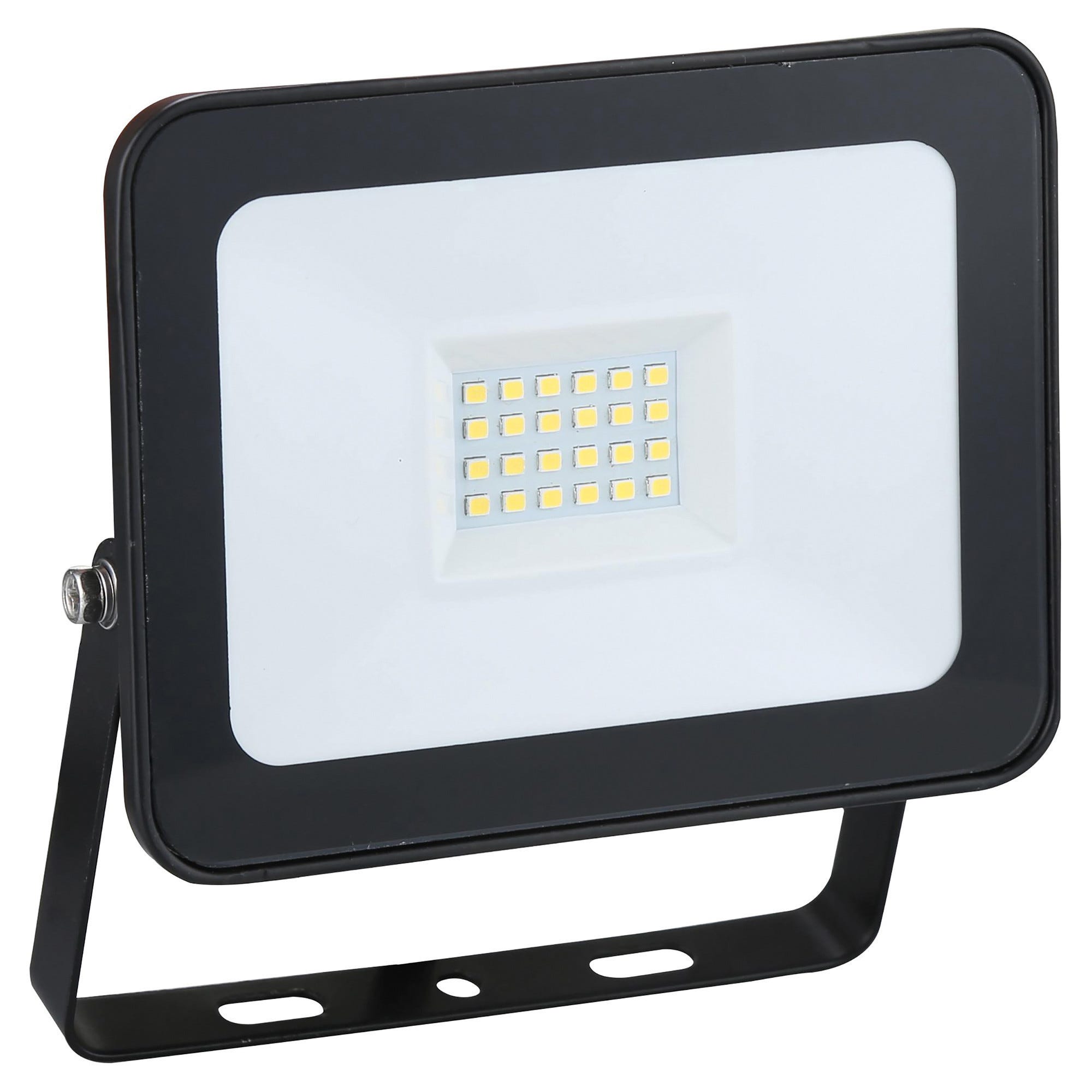 Faro Proiettore Led 20W Bianco Da Esterno IP65 Bianco Freddo 6500K Con Sensore Crepuscolare E Di Movimento Aigostar 4