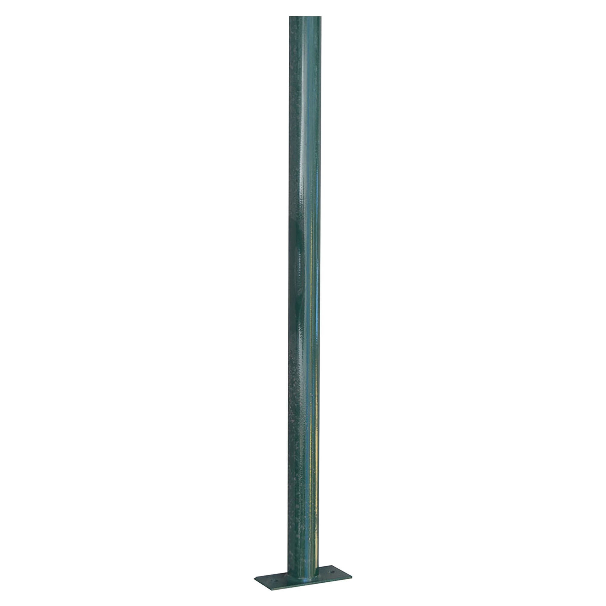 PALO TONDO VERDE CON PIASTRA Ø 48 mm ALTEZZA 107 cm Tecnomat