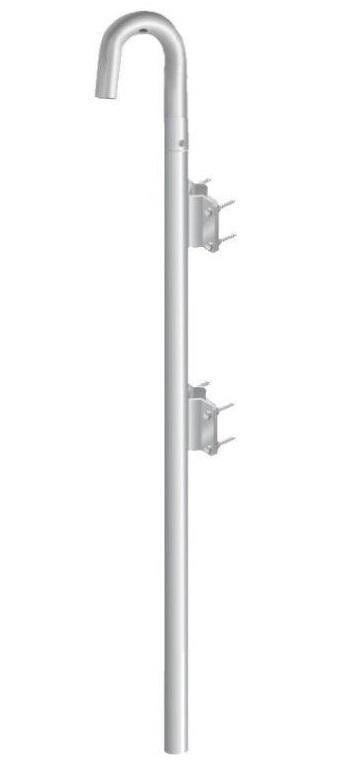 Palo Singolo Rinforzato Lunghezza 2 Mt Diam. 40 Mm Per Antenne TV E Wi - Foto 8