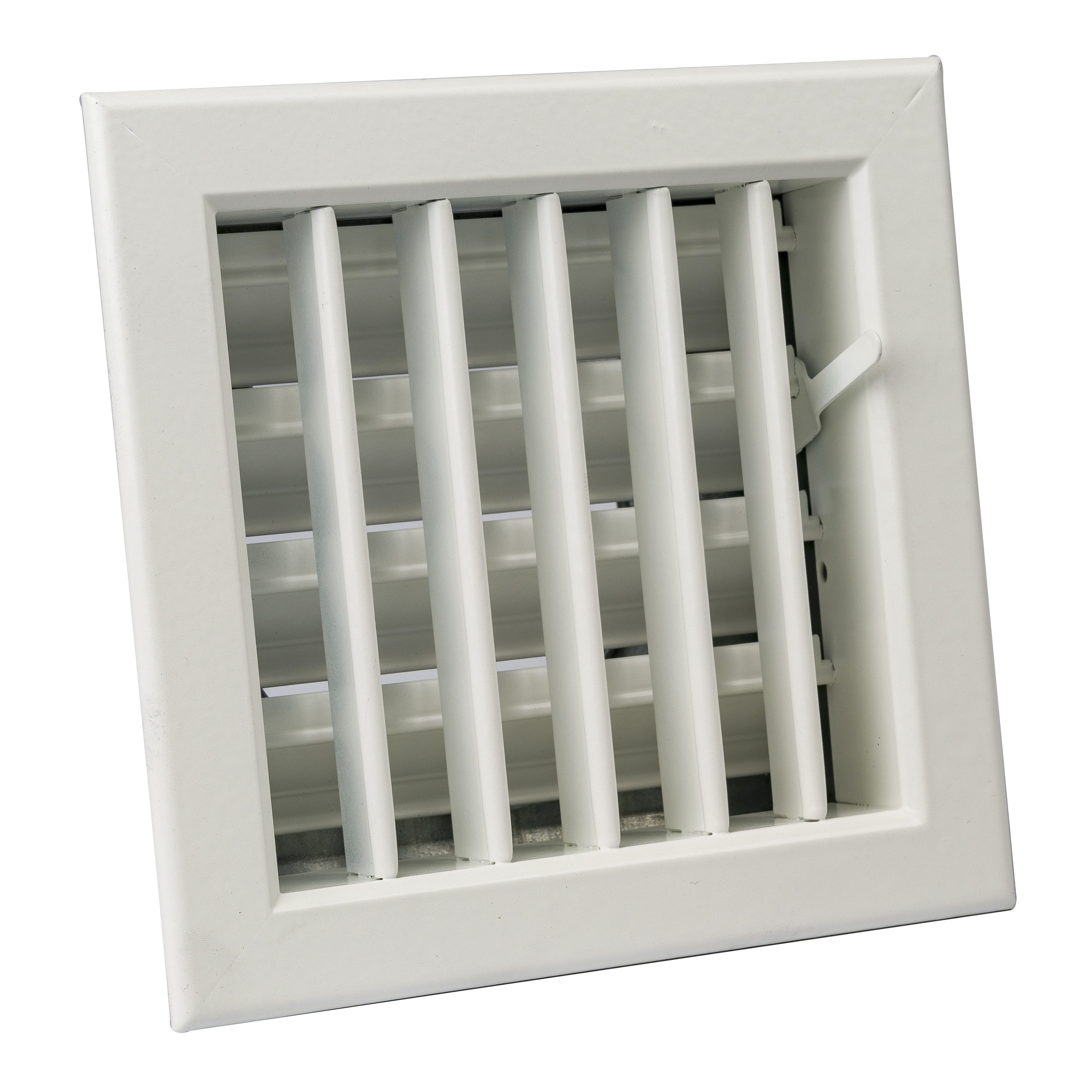 Griglia Bocchetta 18x18cm Diam. 100mm Alluminio con Adattatore Camino
