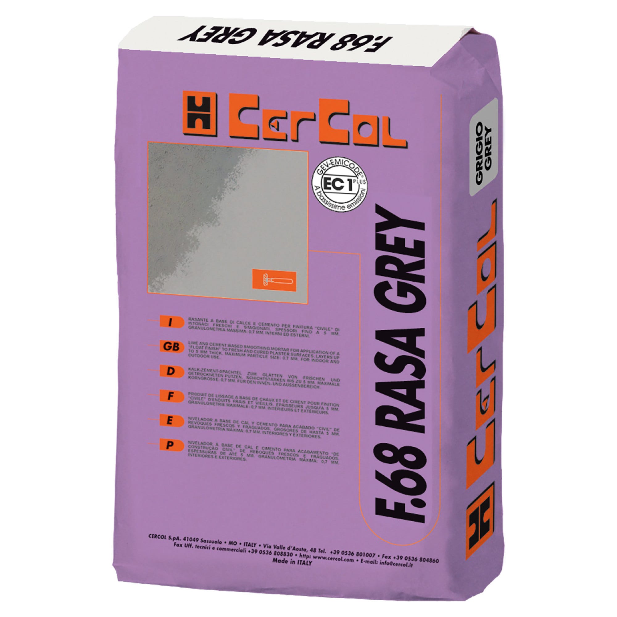 RASANTE GRIGIO F68 RASA GREY 25 kg