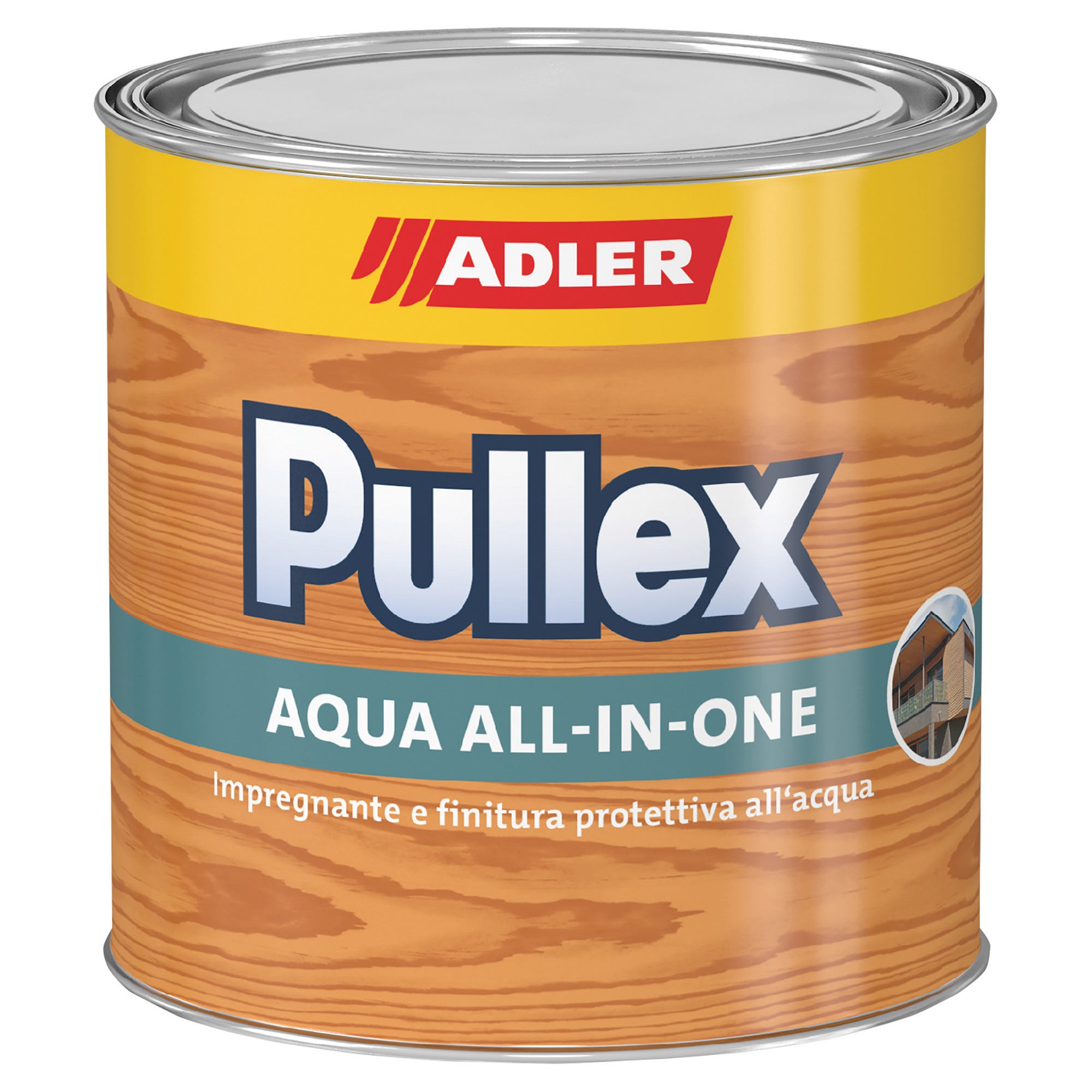 IMPREGNANTE E FINITURA ALL IN ONE ADLER 0,75 l NOCE AD ACQUA 810 m²
