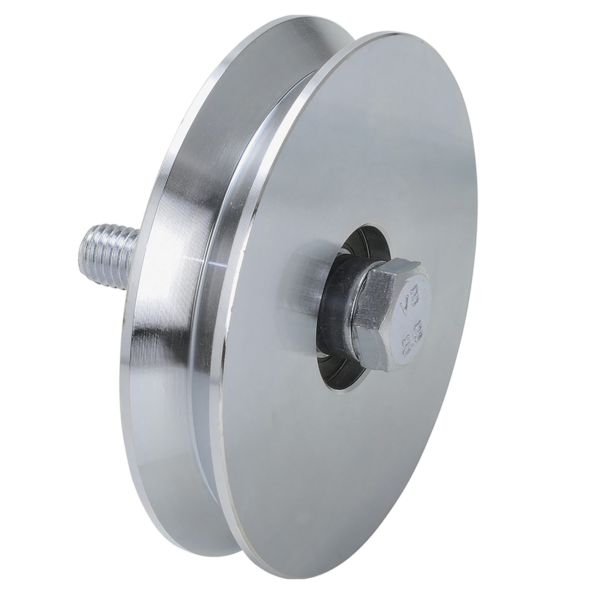 Sliding Gate Wheel Pulley Wheel 50mm V Groove Steel Wheels Vee Shape 30 Kg Each - Foto 2