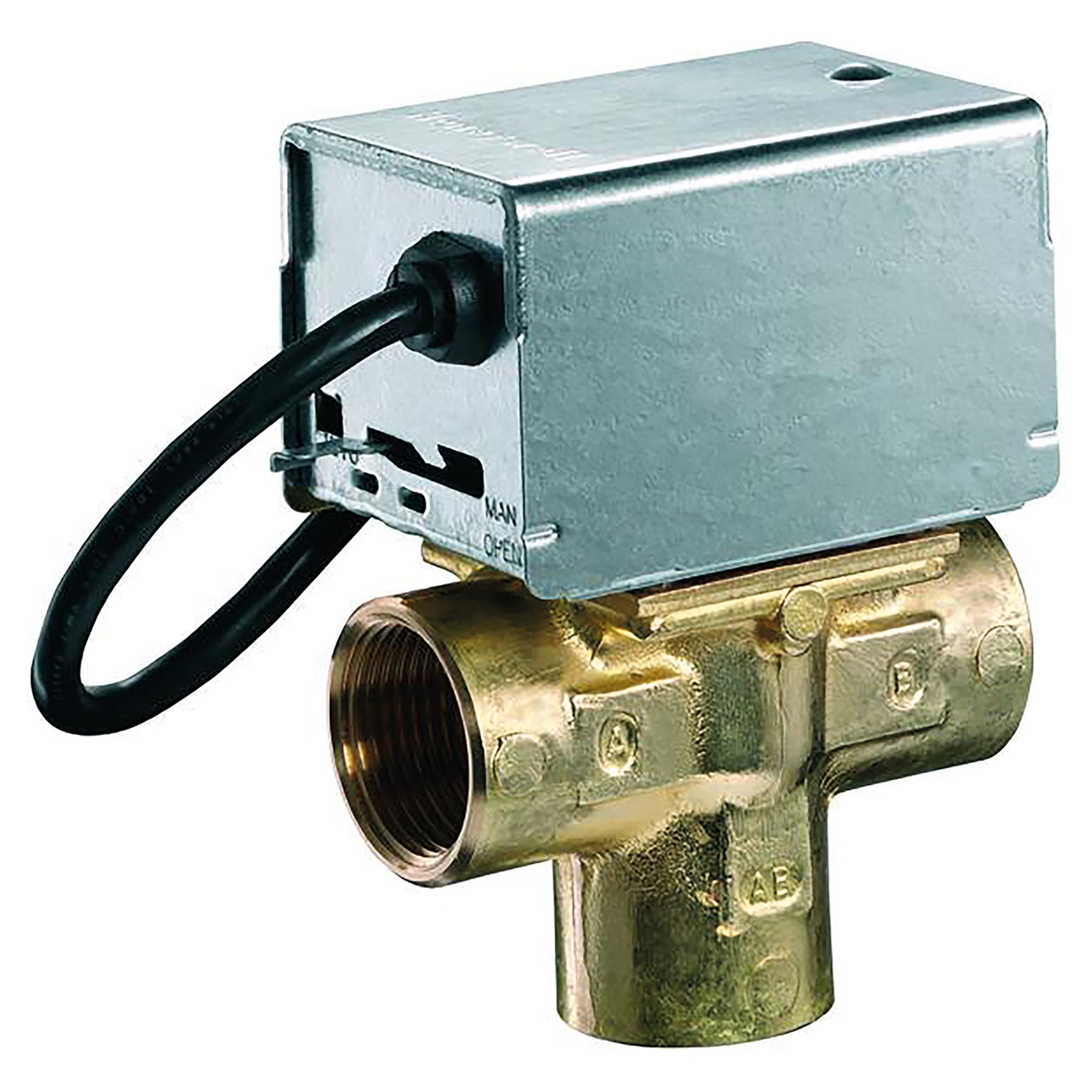 VALVOLA ZONA HONEYWELL V4144 A 3 VIE 230V MICRO ATTACCO F 1'' TESTA ...