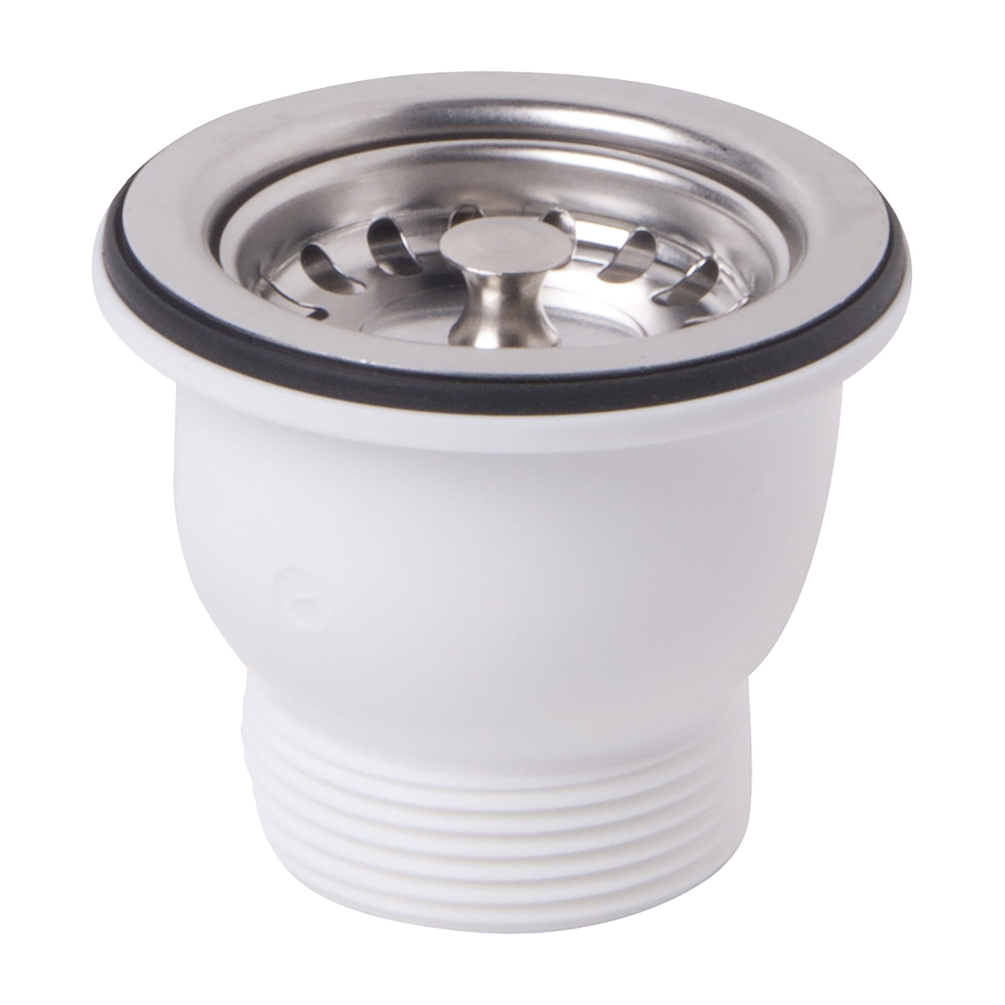 Tappo Di Scarico Per Lavello In Acciaio INOX, Misura 80 Mm. Colino E Tappo Tutto In Uno, Semplice E Funzionale.