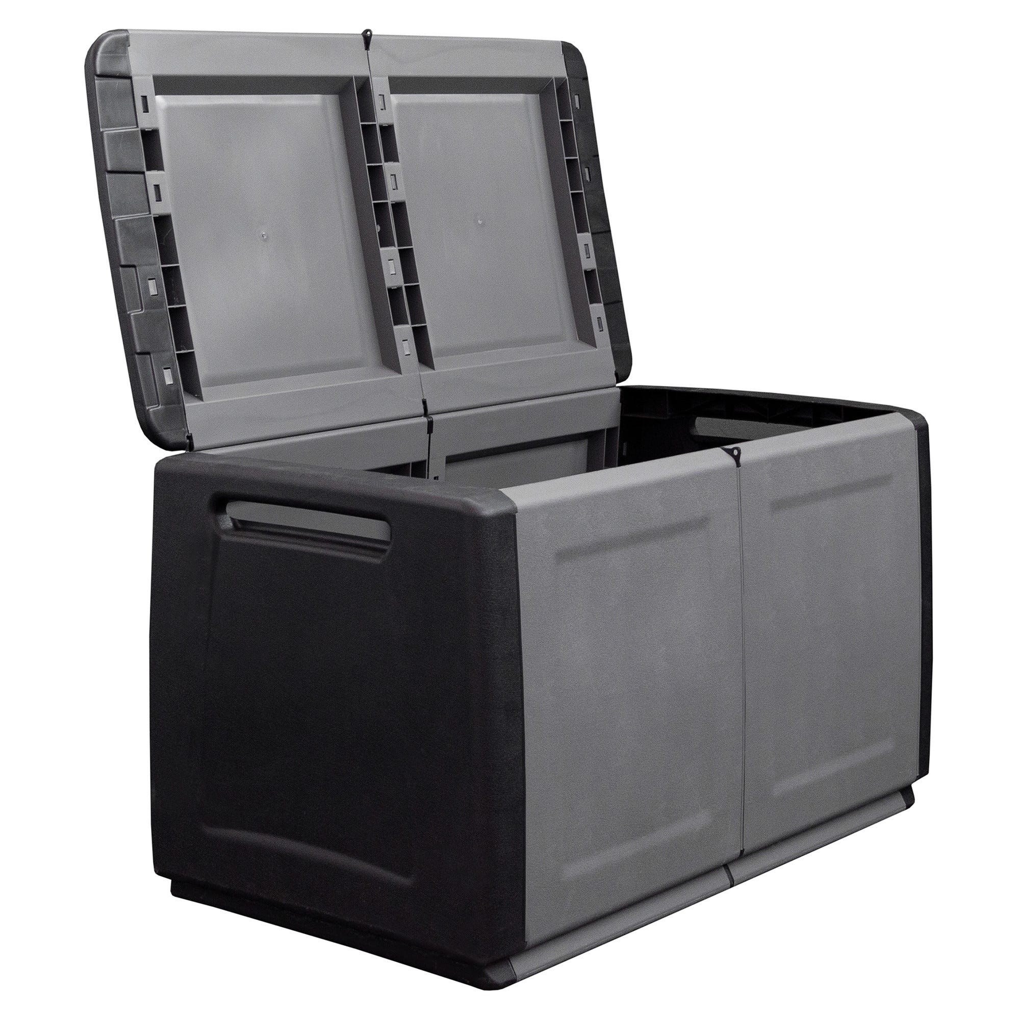 Baule Contenitore Ariel In Melamina Lucida - 100x40x40 Cm Nero Per Casa - Foto 8