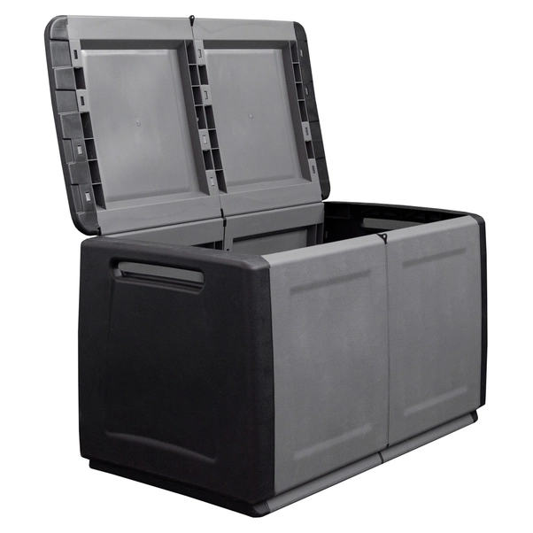 Baule Contenitore Ariel In Melamina Lucida - 100x40x40 Cm Nero Per Casa - Foto 8