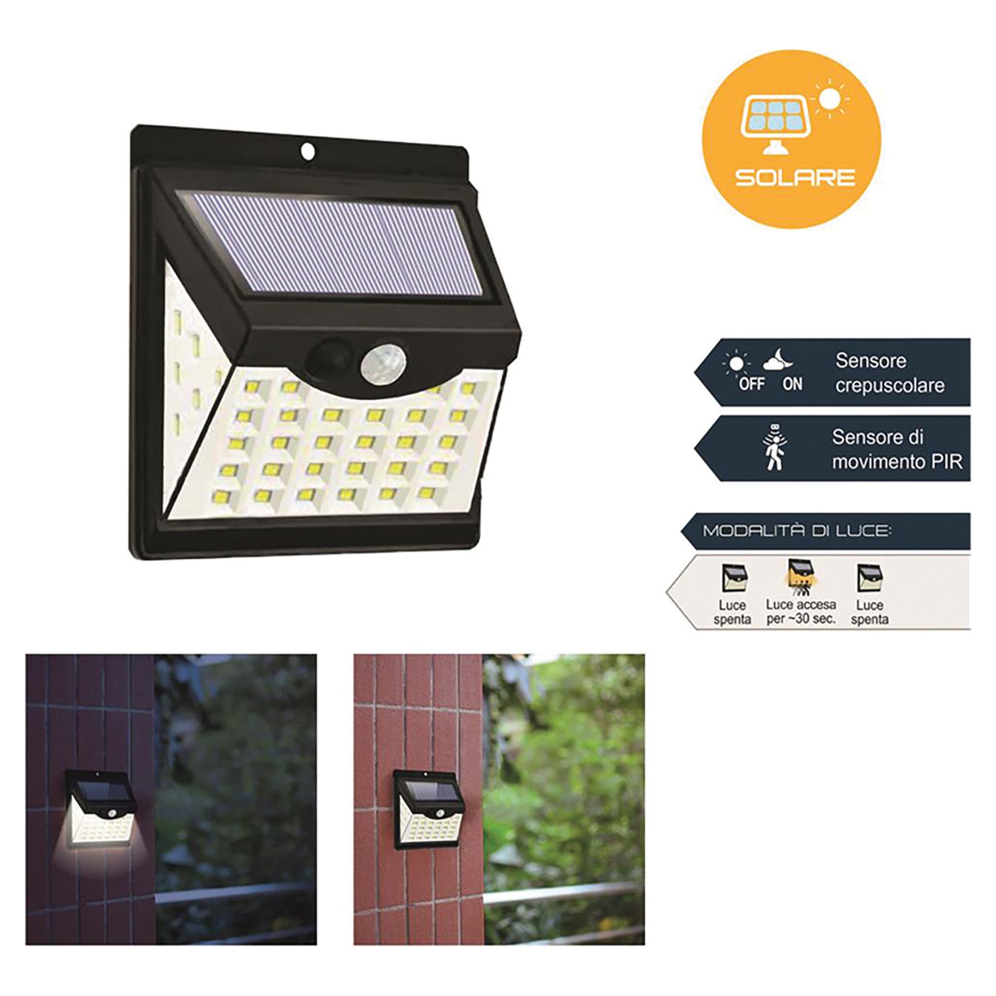 Lampada Da Esterno LED 10W Planetitaly - Sensore Movimento E Crepuscolare, IP54, 3000K/4000K/6000K - Foto 5