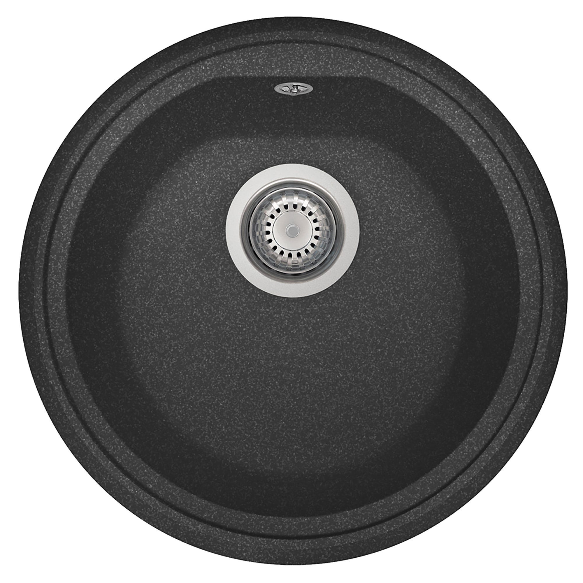 LAVELLO DIAMANT TONDO Ø 43,5 cm IN GRANIT NERO