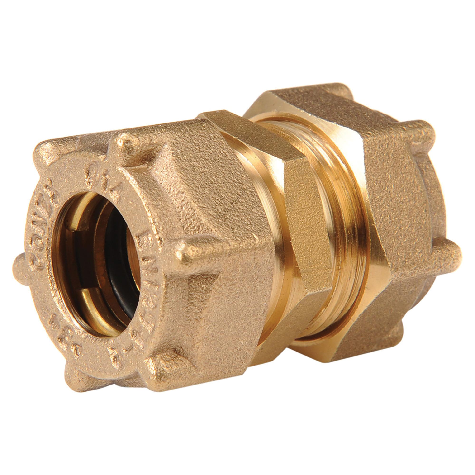 RACCORDO A COMPRESSIONE BANNINGER DRITTO M 1'' x 28 mm TUBO RAME OMOLOGATO ACQUA E