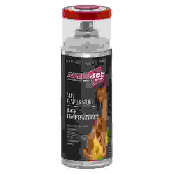 SMALTO SPRAY AMBROSOL ALTE TEMPERTURE ROSSO FRENI 400 ml 5 m² CON 1 l