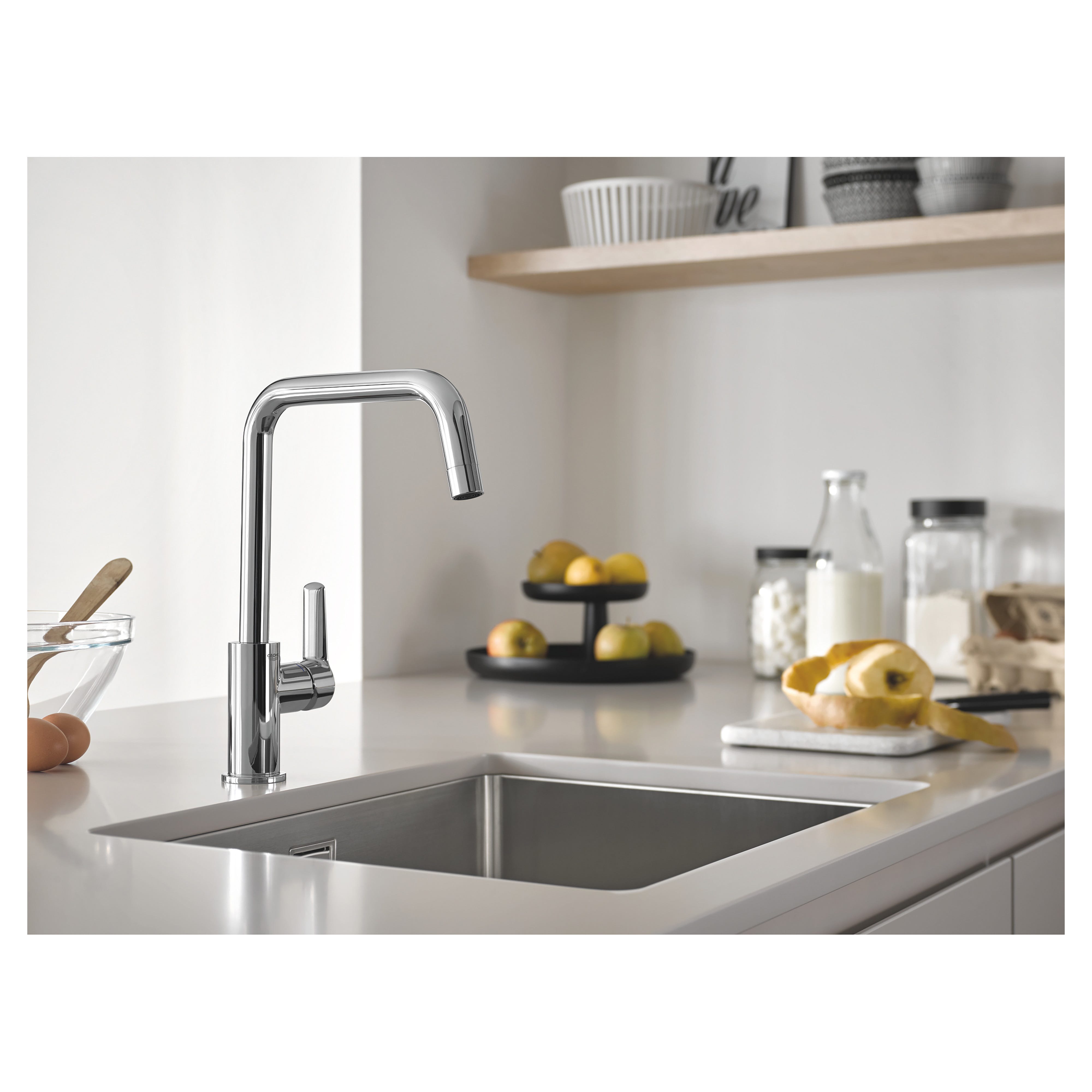 Miscelatore Monocomando GROHE Quickfix Start Per Lavello - Bocca Girevole, Installazione Semplice, Cromo - Foto 3