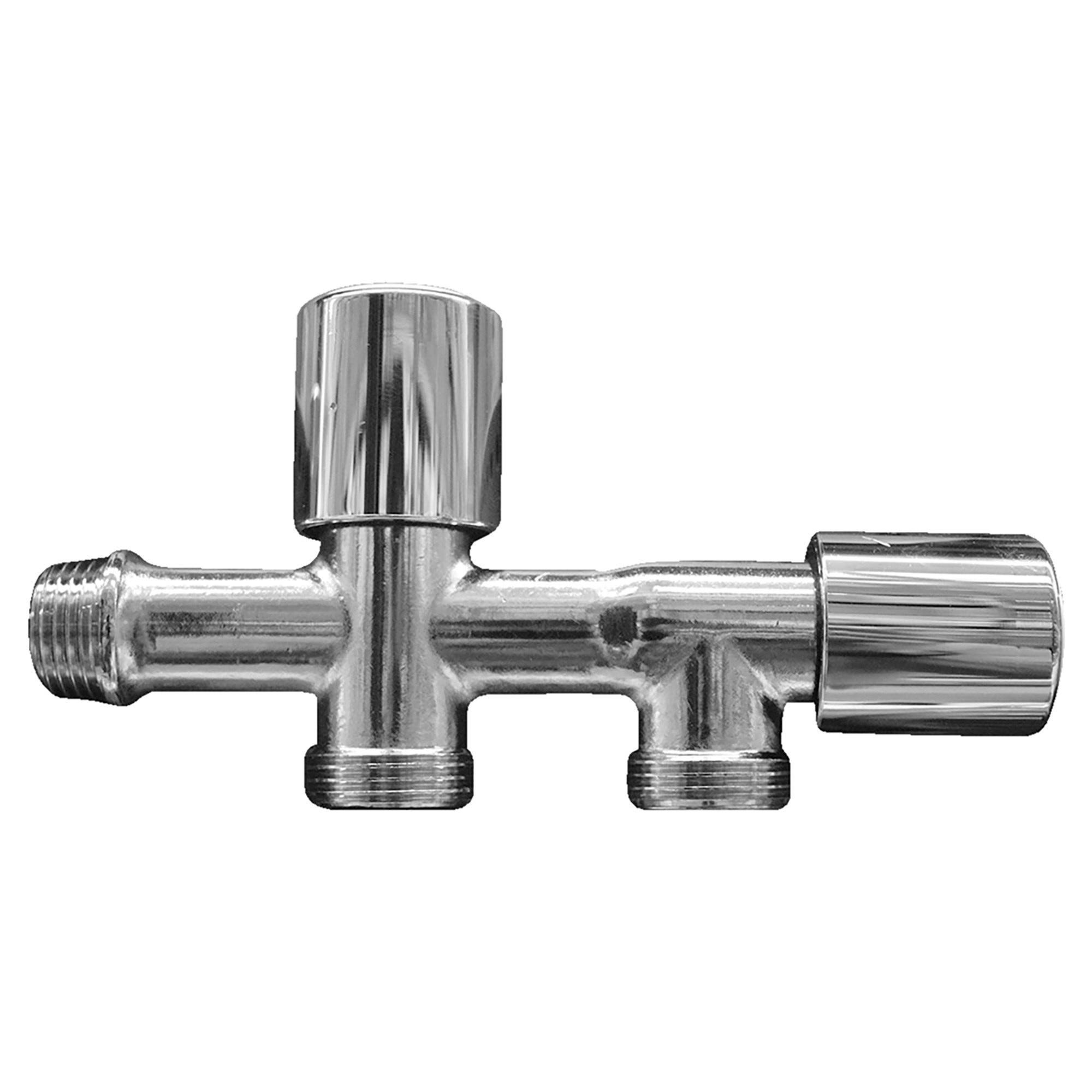 RUBINETTO ORIZZONTALE ITAP 1/2'' CON DOPPIO ATTACCO LAVATRICE E ...