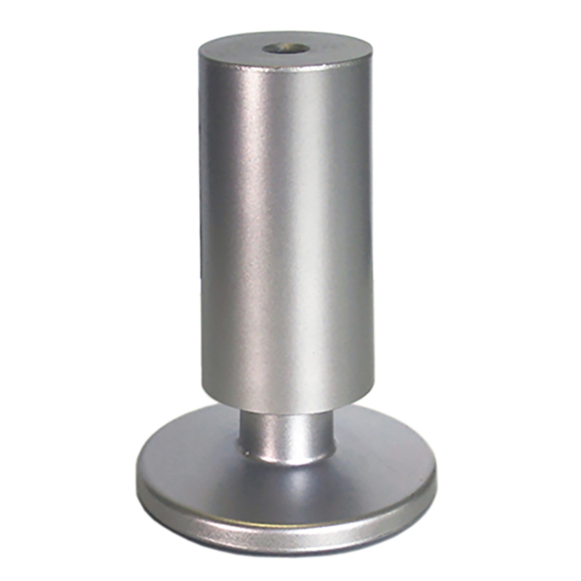 Emuca Set 4 Gambe Per Mobili | Altezza 30mm | Plastica ABS Grigio Metallizzato | Piedini Impilabili - Foto 6