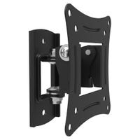 Staffa Tv Supporto TV A Parete Girevole E Inclinabile - Per Schermi Da 26 A 55 Pollici, VESA Compatibile, Nero Staffa VESA Universale 75x75 200x200 - Foto 2
