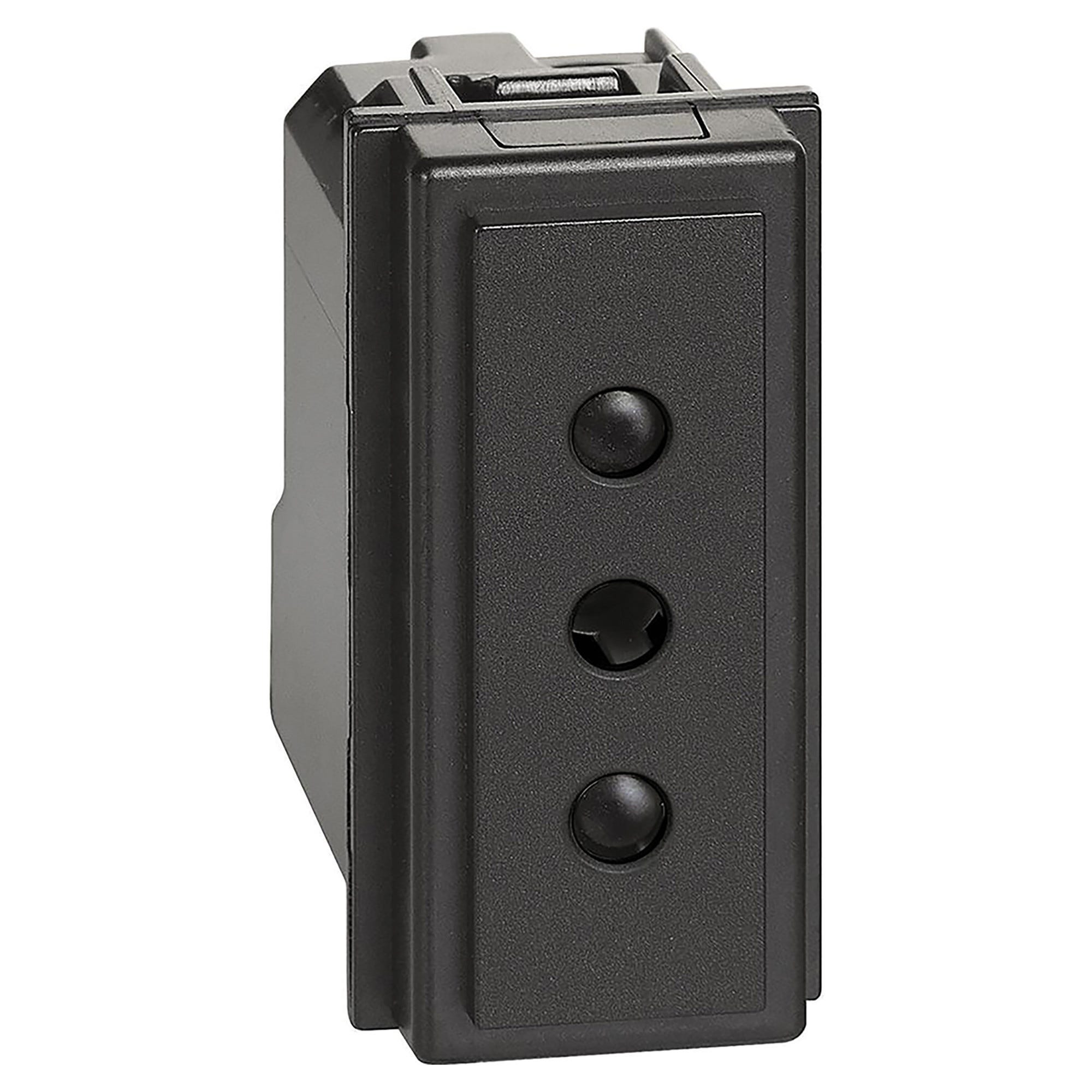 Presa Schuko 2P+T 16A Nero Compatibile Bticino Living - Foto 4