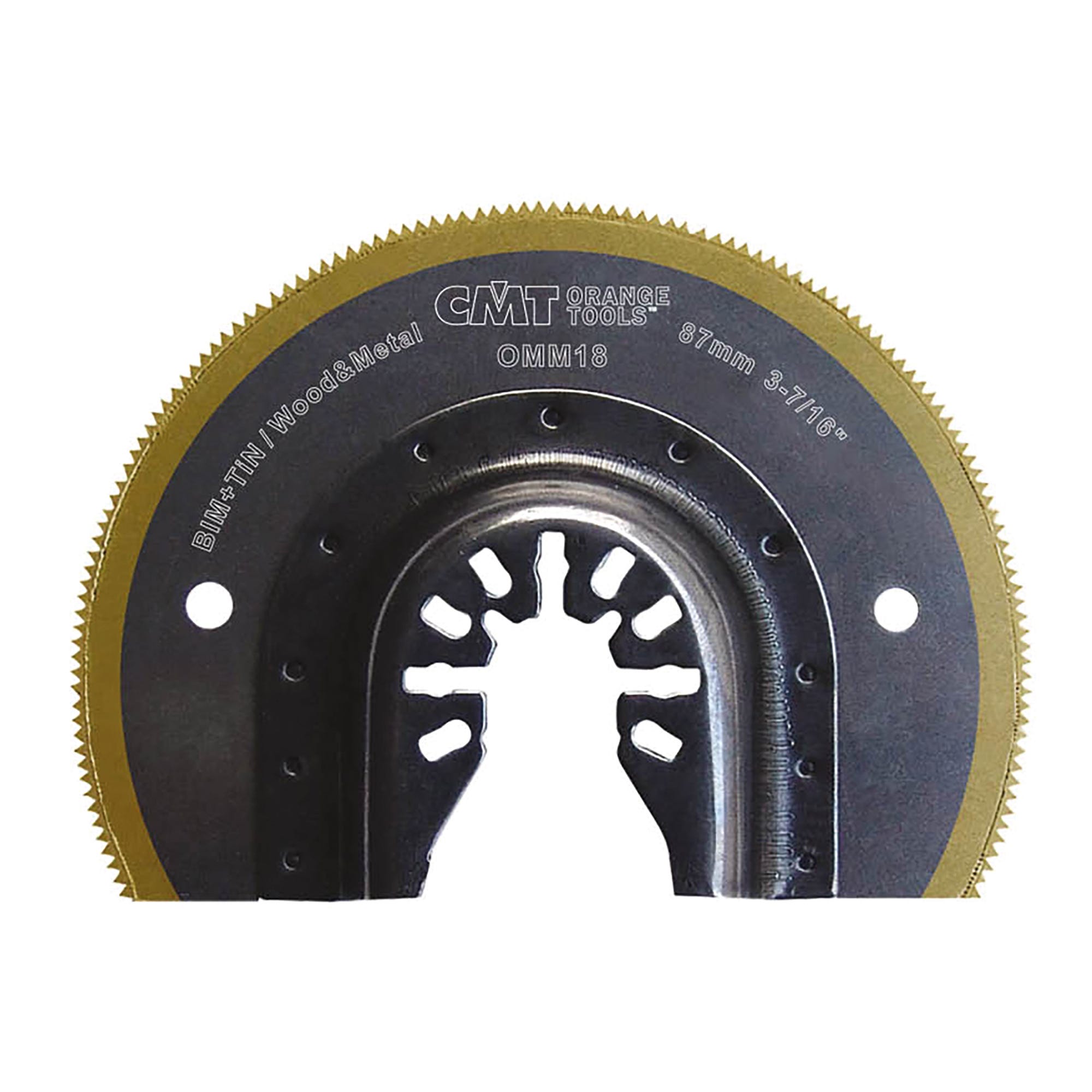 Lame Bimétal CMT OMS13-X1 Pour Outil Multifonction - 32x40mm 18TPI - Coupe Bois Et Métal (revêtement TIN)