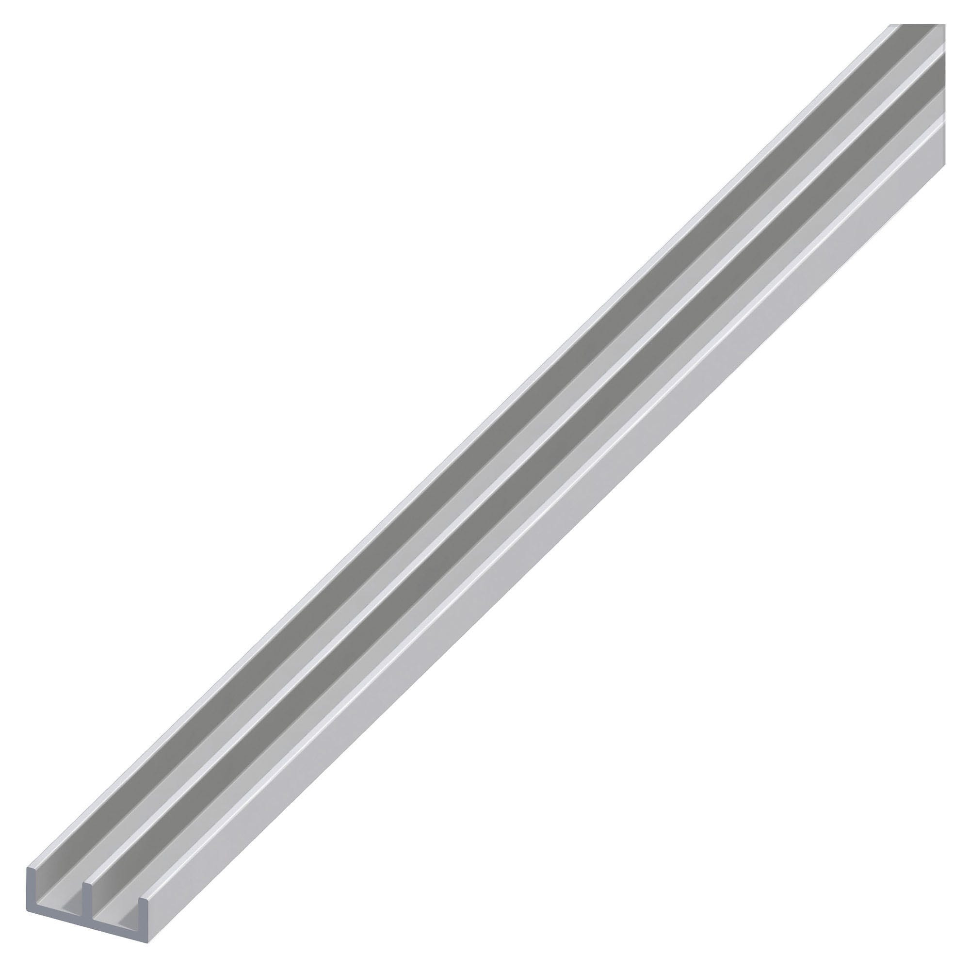Profilo Angolare In Alluminio Anodizzato 20x20x2 Mm, Lunghezza 190 Cm, Argento Opaco, B&T Metall