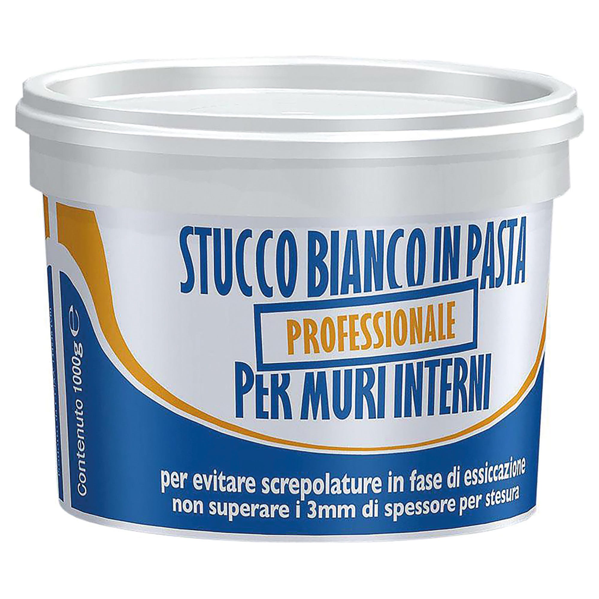 STUCCO IN PASTA PROFESSIONALE CIPIR 500 g BIANCO MURI E LEGNO PER INTERNO