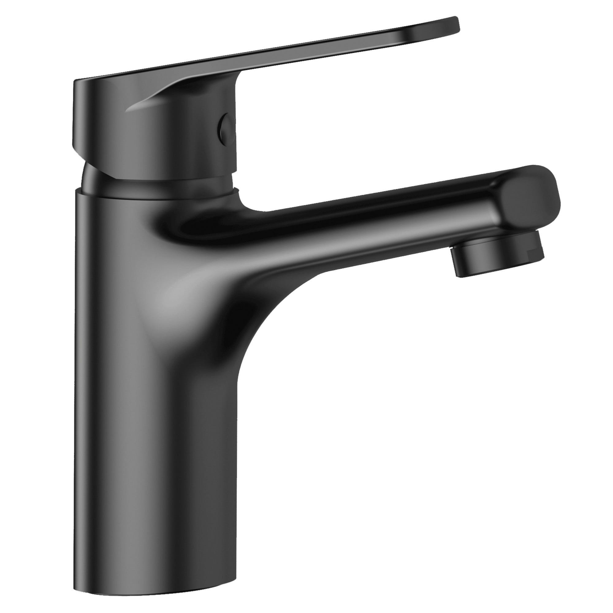 Essebagno Vidage métal pop-up rond universel noir mat