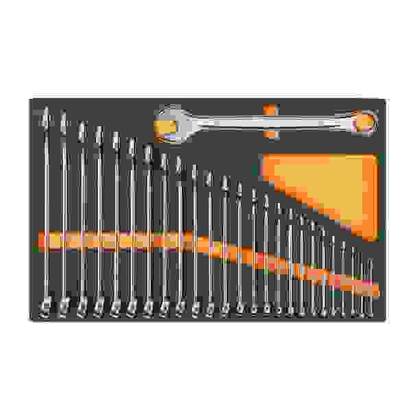 MODULO TERMOFORMATO SOFT BETA M02 CON 26 CHIAVI COMBINATE 42 PER