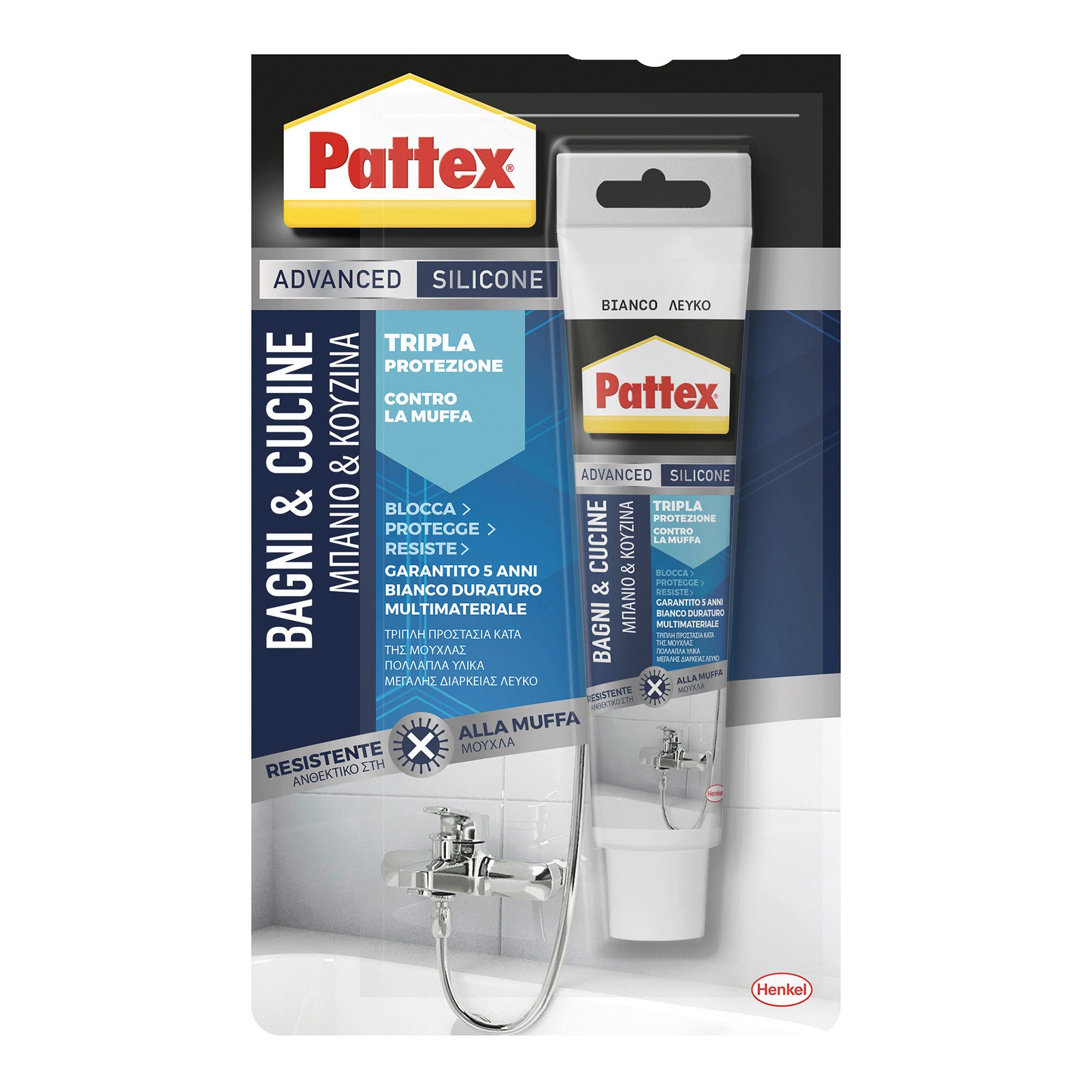 Pattex bagno perfetto Nuovo Fuge, sigillante in silicone per nuove