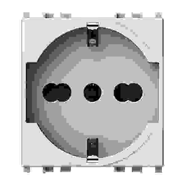 Presa Bipasso A2ZWORLD Compatibile Vimar Plana - 2P+T 10/16A, Bianco - Foto 10