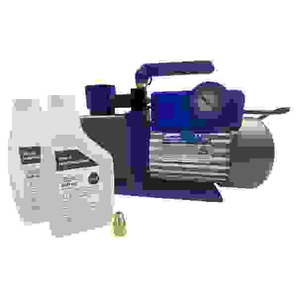 POMPA BISTADIO PER ALTO VUOTO ZEPHIR ZACPB71 71l/min CON VACUOMETRO