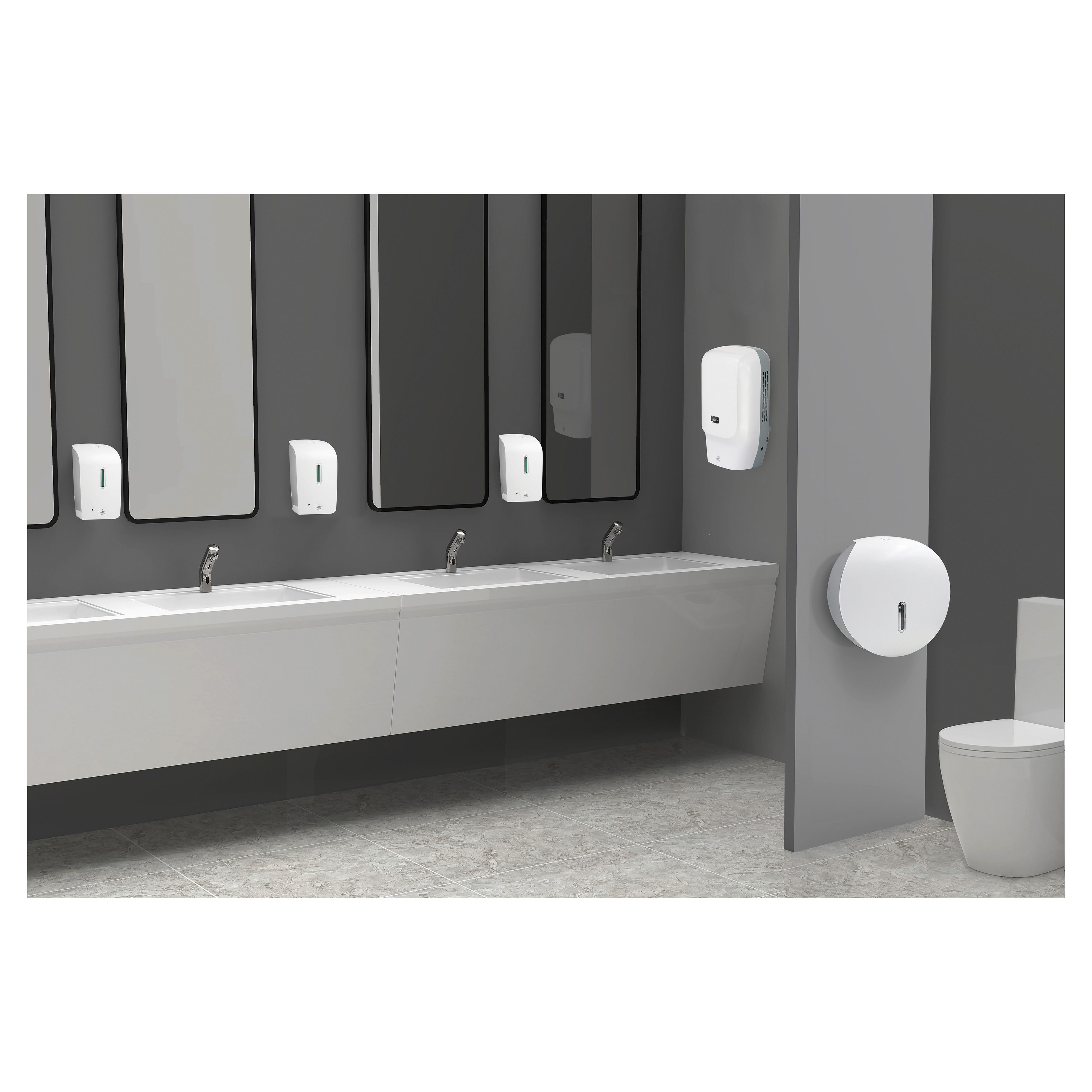 Eosnow Dispenser di sapone manuale a parete per bagno, cucina, hotel