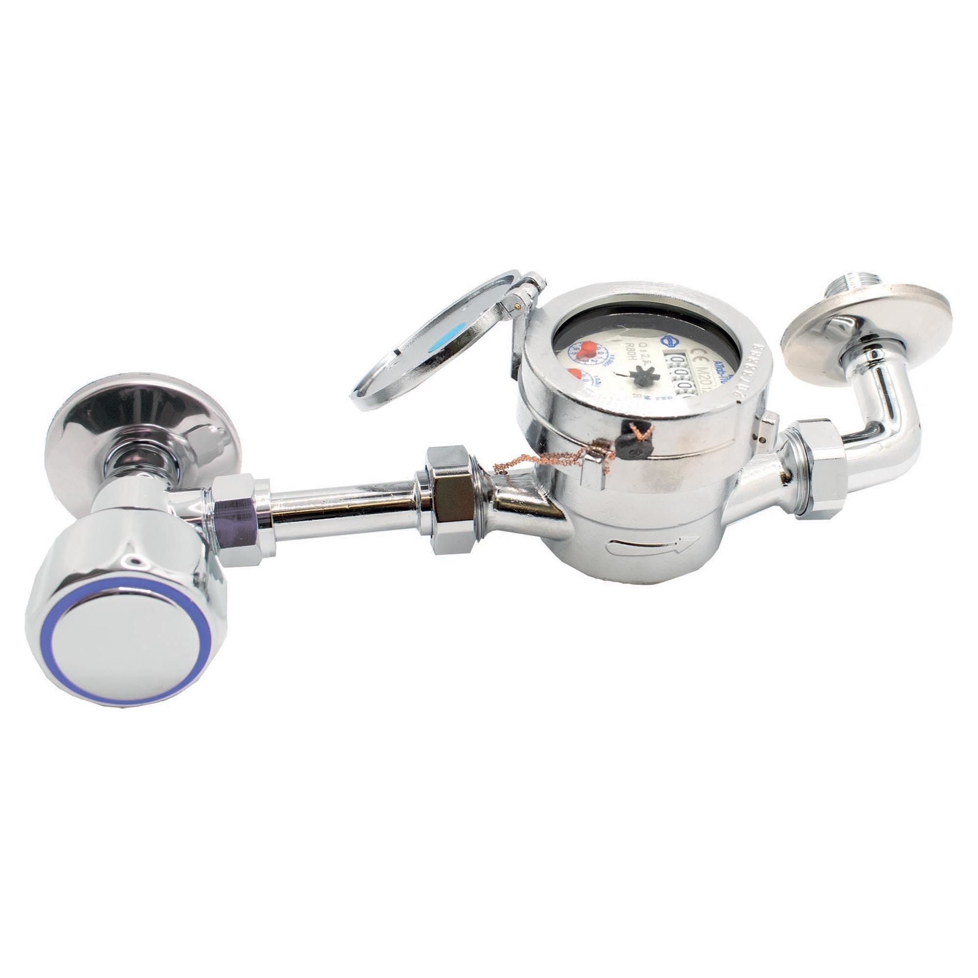 Contatore Acqua 15 Mm 1/2 Pollice Con Raccordi Per Giardino – Preciso, Durevole E Facile Da Leggere