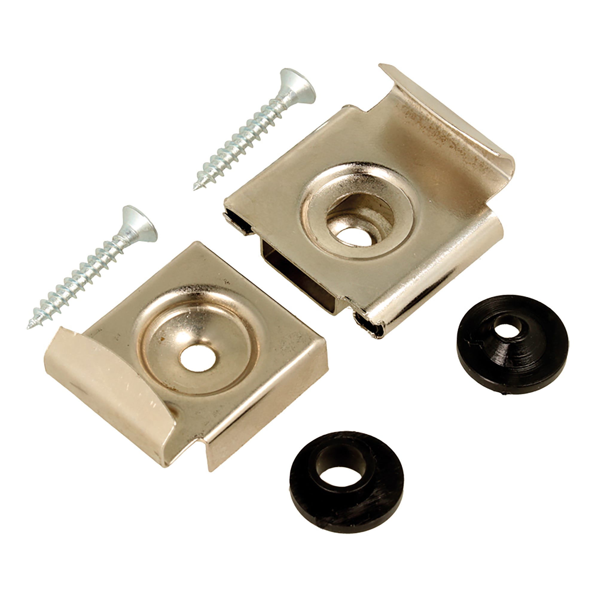 Ganci Fermaspecchio - 4 Pezzi In Metallo Nichelato, Per Porta Specchi E Supporti - Foto 8