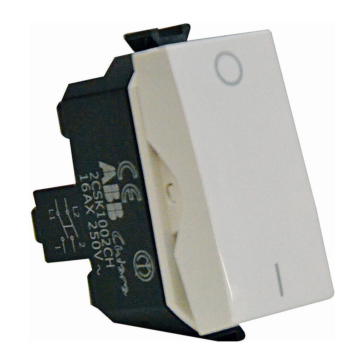 Trade Shop - Interruttore 2p 16a Bipolare 0-1 Bianco Compatibile Con - Foto 2