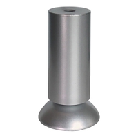 Piedini Regolabili Per Mobili - 4 Gambe Con Gommini Antiscivolo, Altezza 18-30cm, Nero - Foto 2