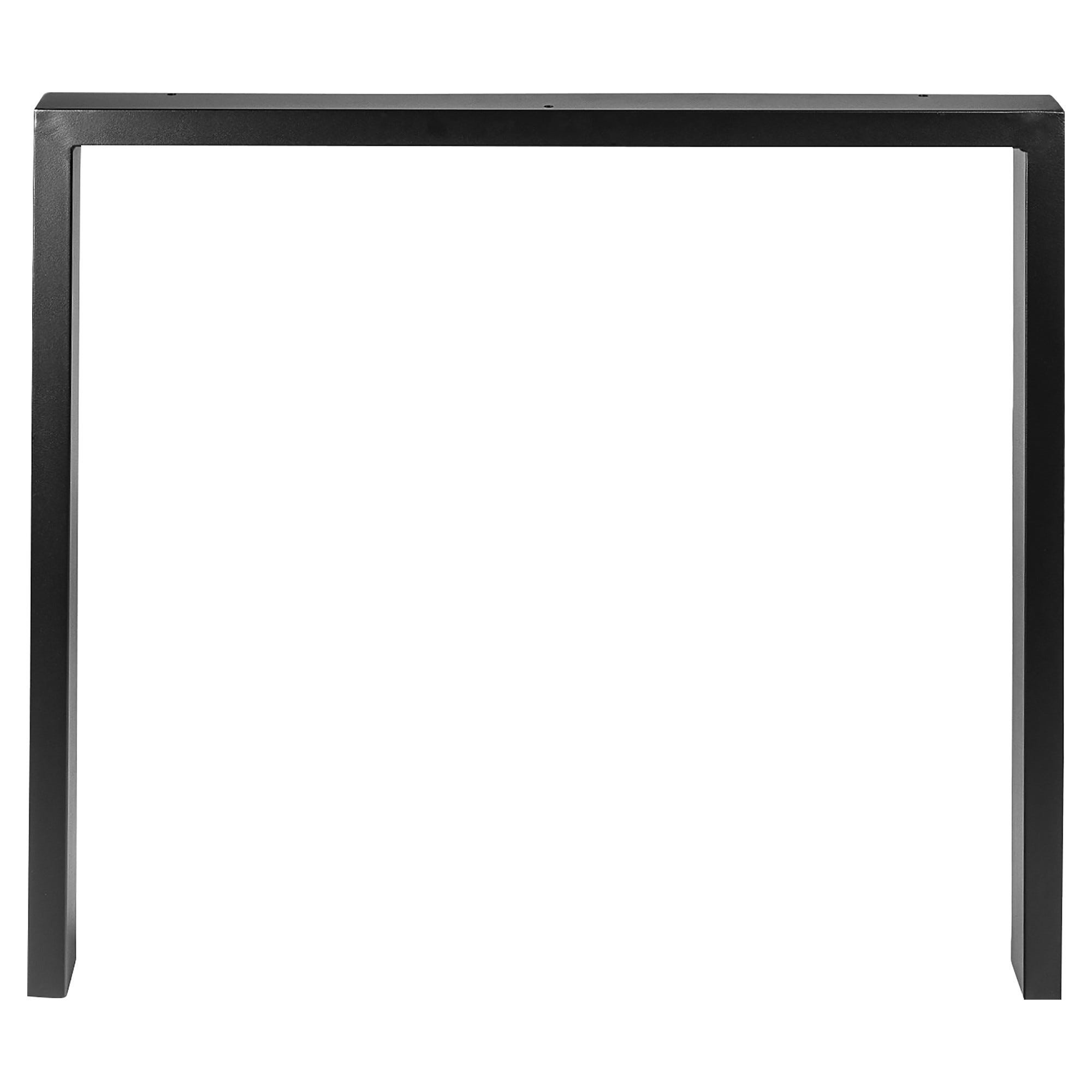 GAMBA CLASSIC PER TAVOLO IN ACCIAIO 780x60x695 mm NERO OPACO