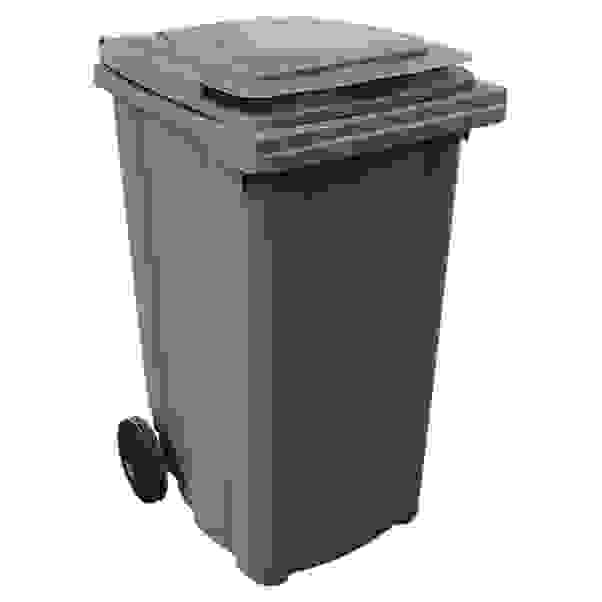 BIDONE CARRELLATO ECOPLAST 120 l GRIGIO CON COPERCHIO 480 x 555 x h954 cm