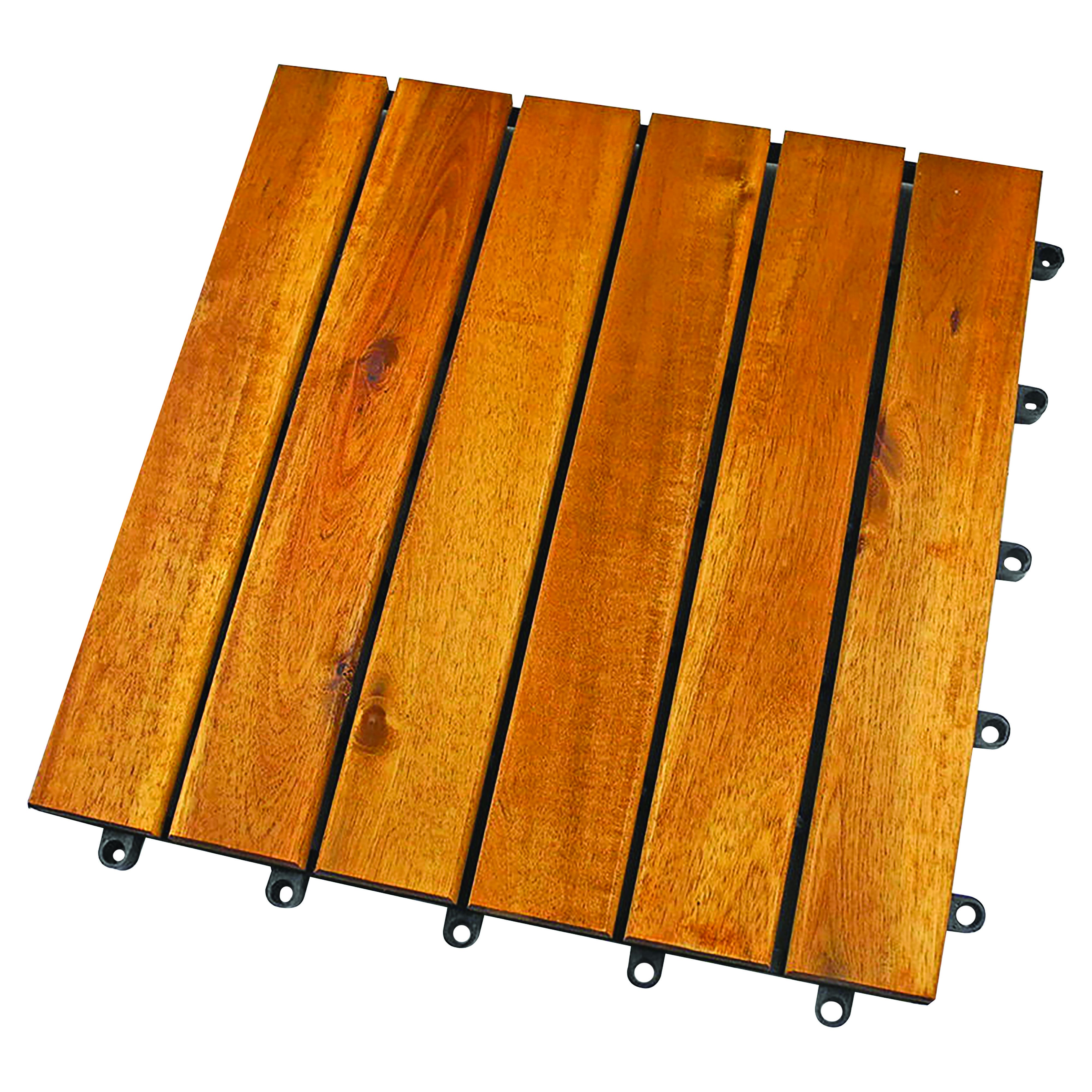 PIASTRELLA AD INCASTRO IN LEGNO DI ACACIA 30x30x4 cm | Tecnomat