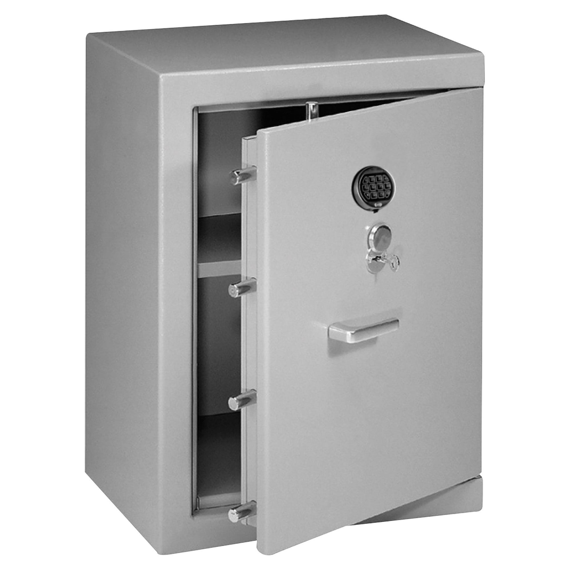 Cassaforte Relaxdays 17x23x17cm | Con Chiave, Serratura Doppia - Per Parete O Pavimento, Nero - Foto 5