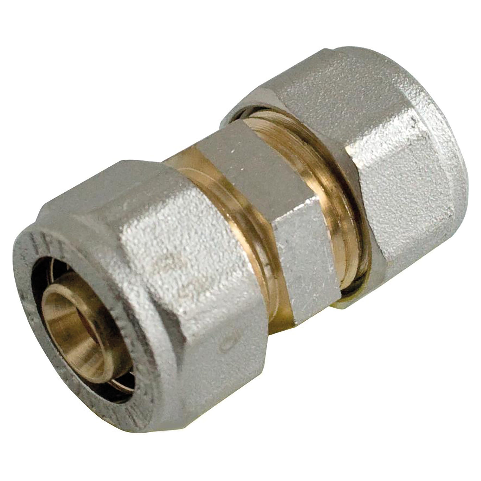 Boutt RT25 Raccordo Dritto In Ottone 26x34 Mm Per Tubo 25 Mm, Uscita Pompe, 7 Bar