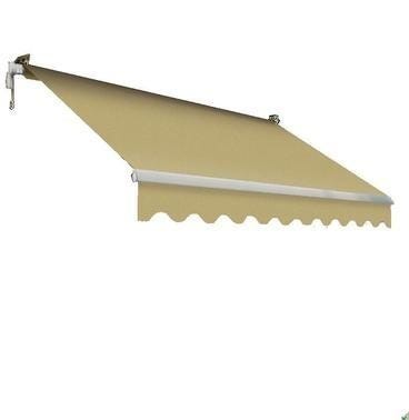 Tenda Da Sole 4x3 Metri - Tessuto Di Ricambio Giallo E Bianco Per Telaio Esistente