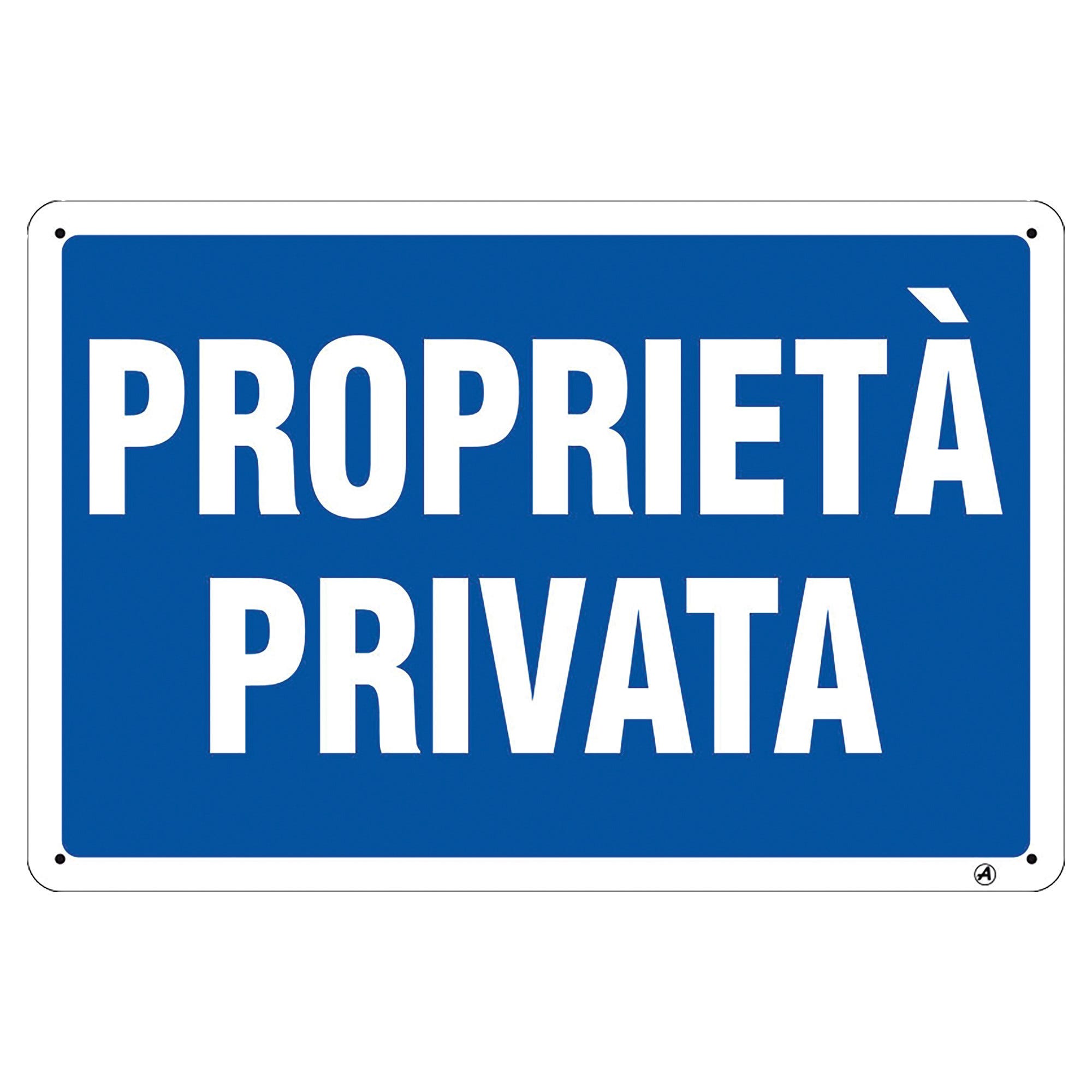 Cartello Propriet? Privata 31x14 Cm In Polipropilene